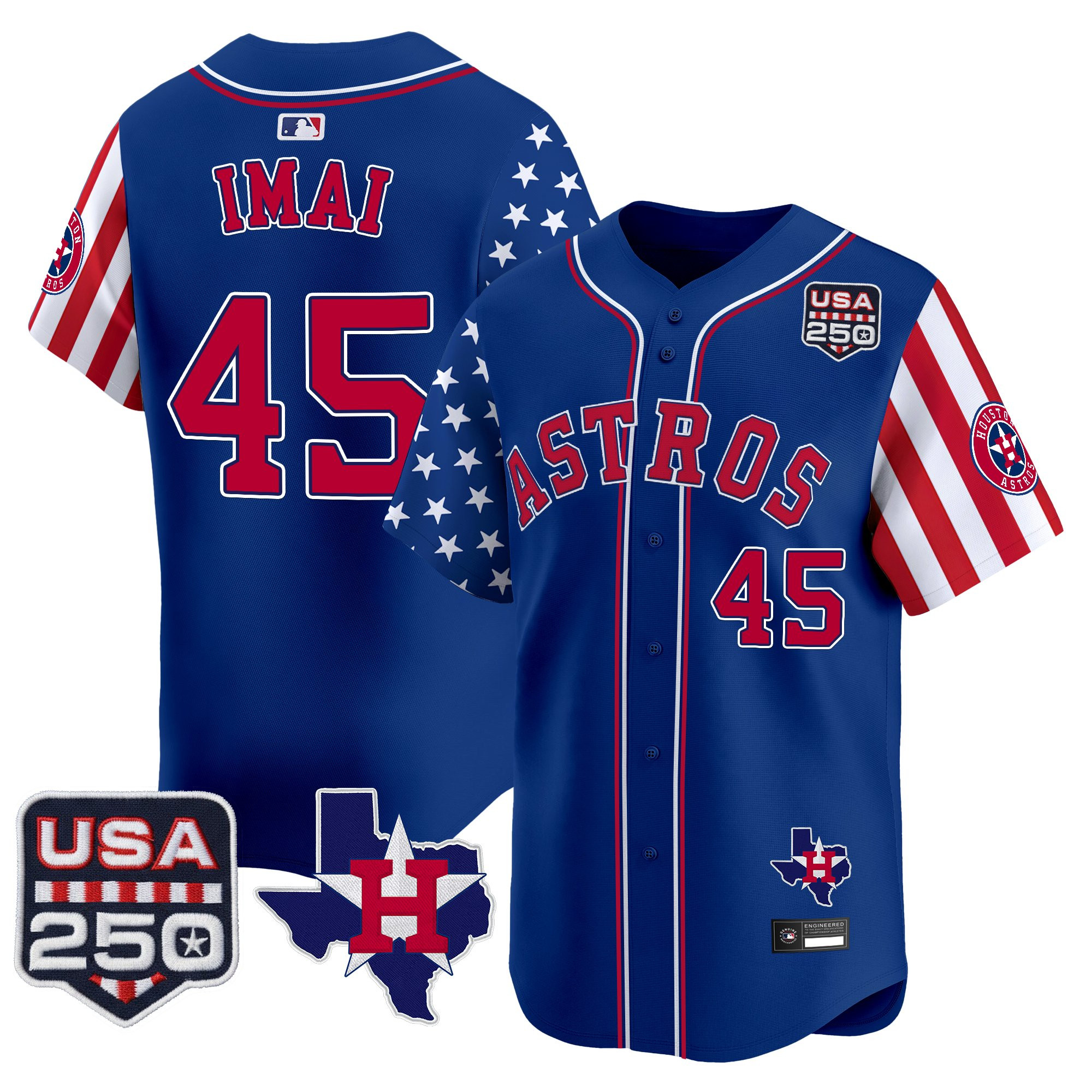 Men's Houston Astros "America 250 Edition" Vapor Premier Limited Jersey - All Stitched - Image 26