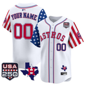 Houston Astros "America 250 Edition" Vapor Premier Limited Custom Jersey - All Stitched