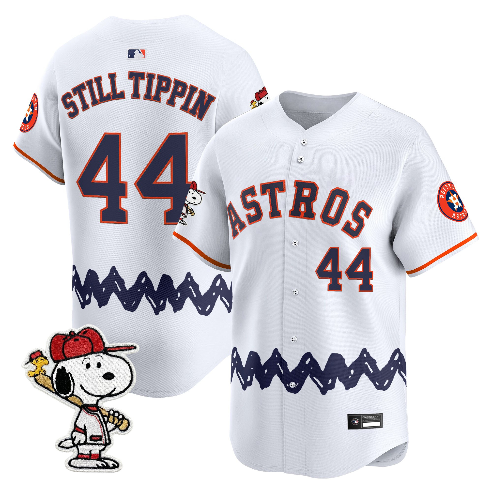 Men's Houston Astros x Peanuts Vapor Premier Limited Jersey - Stitched - Image 22