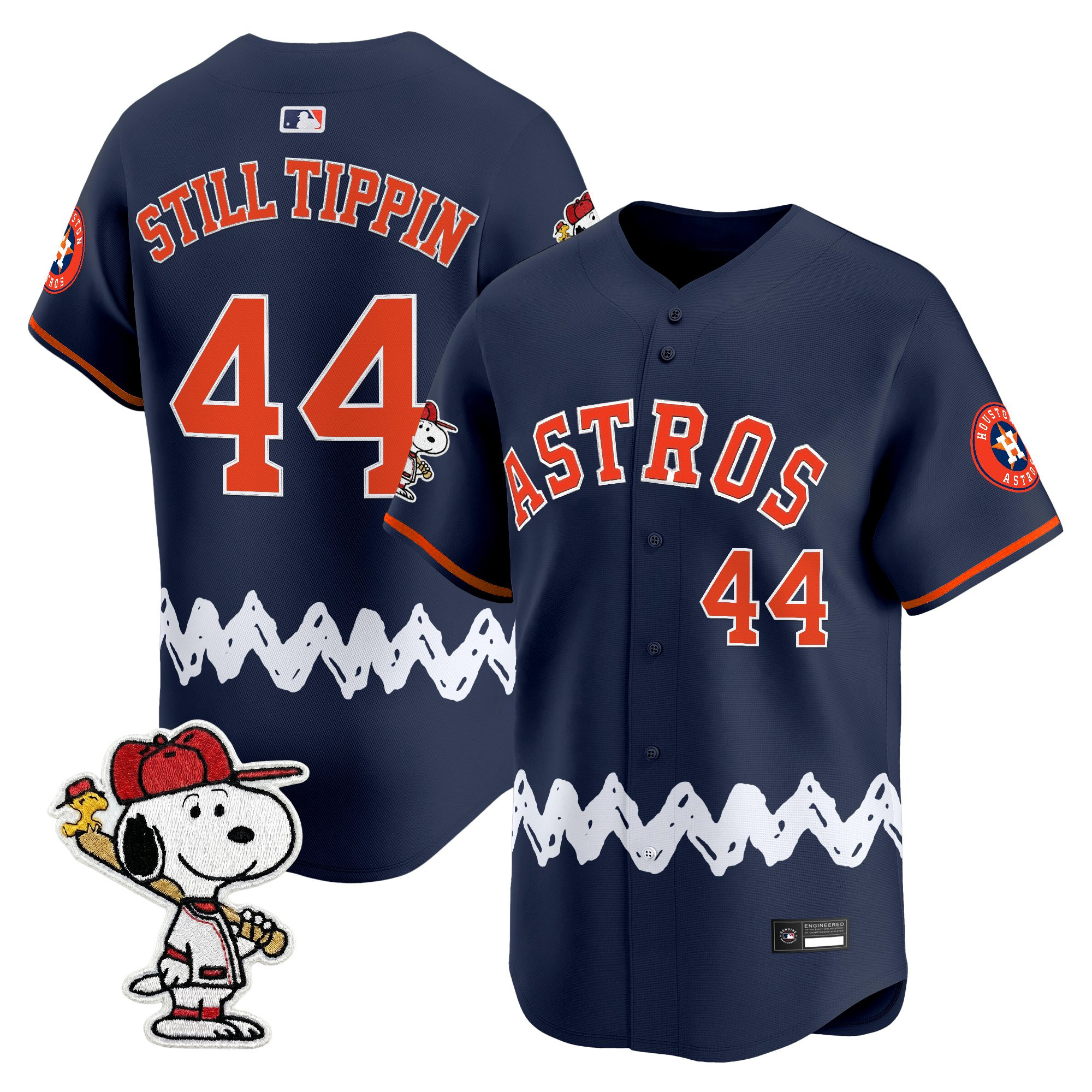 Men's Houston Astros x Peanuts Vapor Premier Limited Jersey - Stitched - Image 46