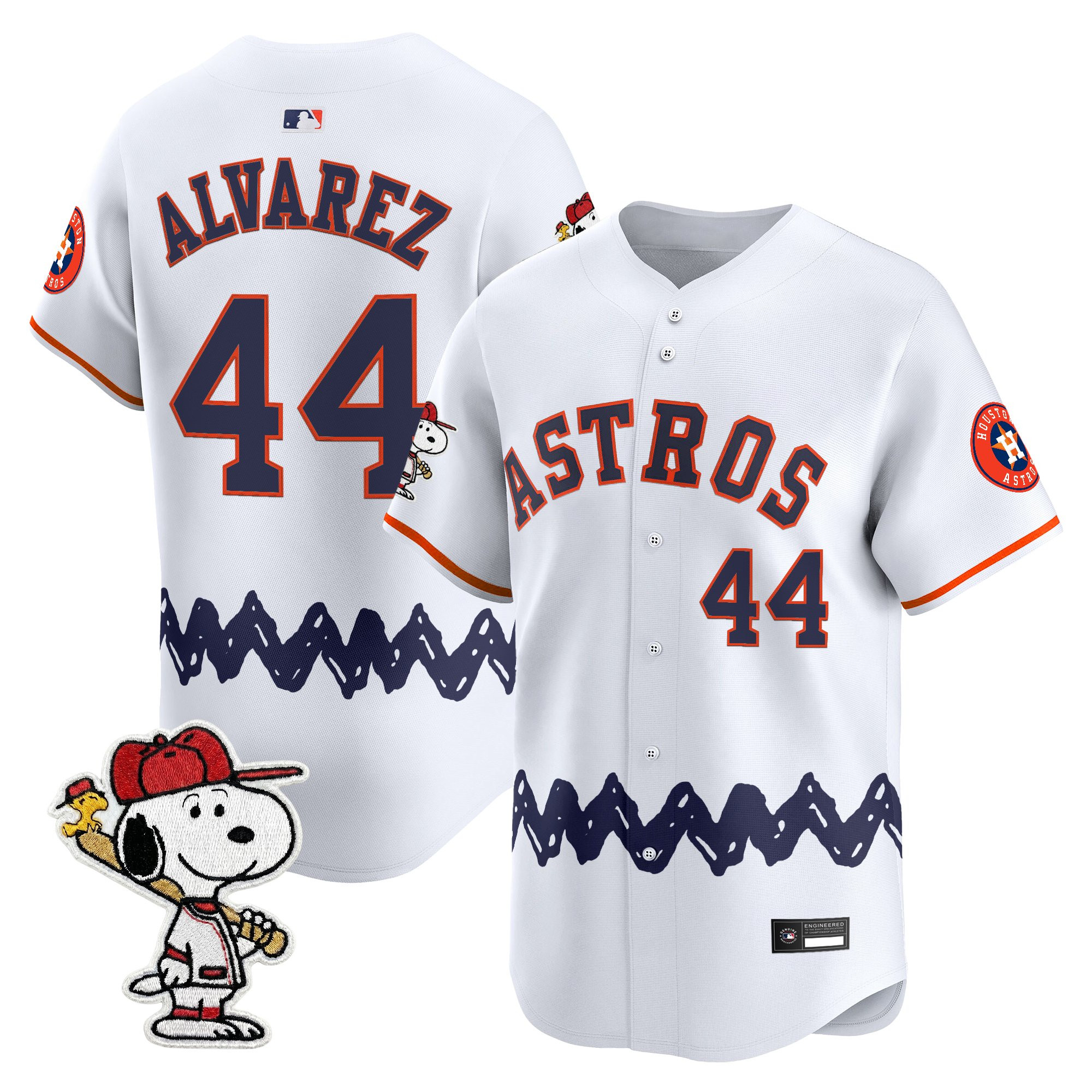 Men's Houston Astros x Peanuts Vapor Premier Limited Jersey - Stitched - Image 20