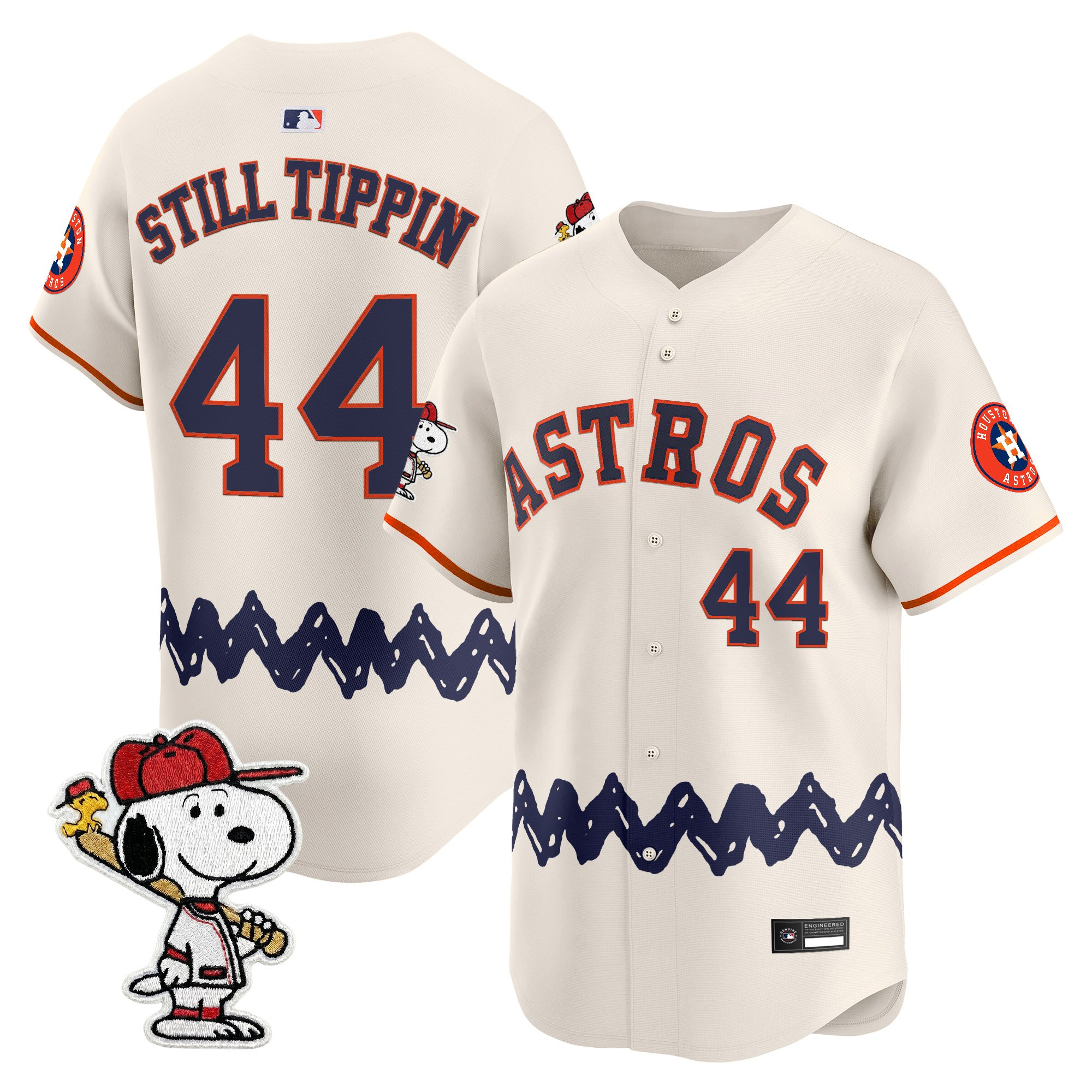 Men's Houston Astros x Peanuts Vapor Premier Limited Jersey - Stitched - Image 58