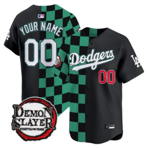 Los Angeles Dodgers x Demon Slayer Vapor Premier Limited Custom Jersey - Stitched