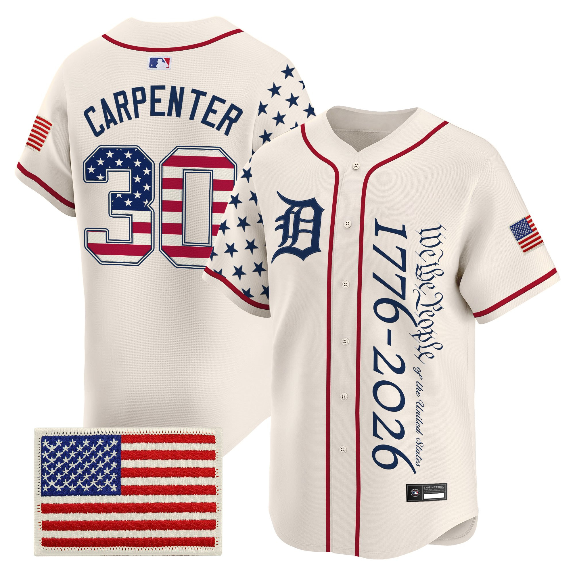 Men's Detroit Tigers "America250 Edition" Vapor Premier Limited Jersey V2 - All Stitched - Image 21