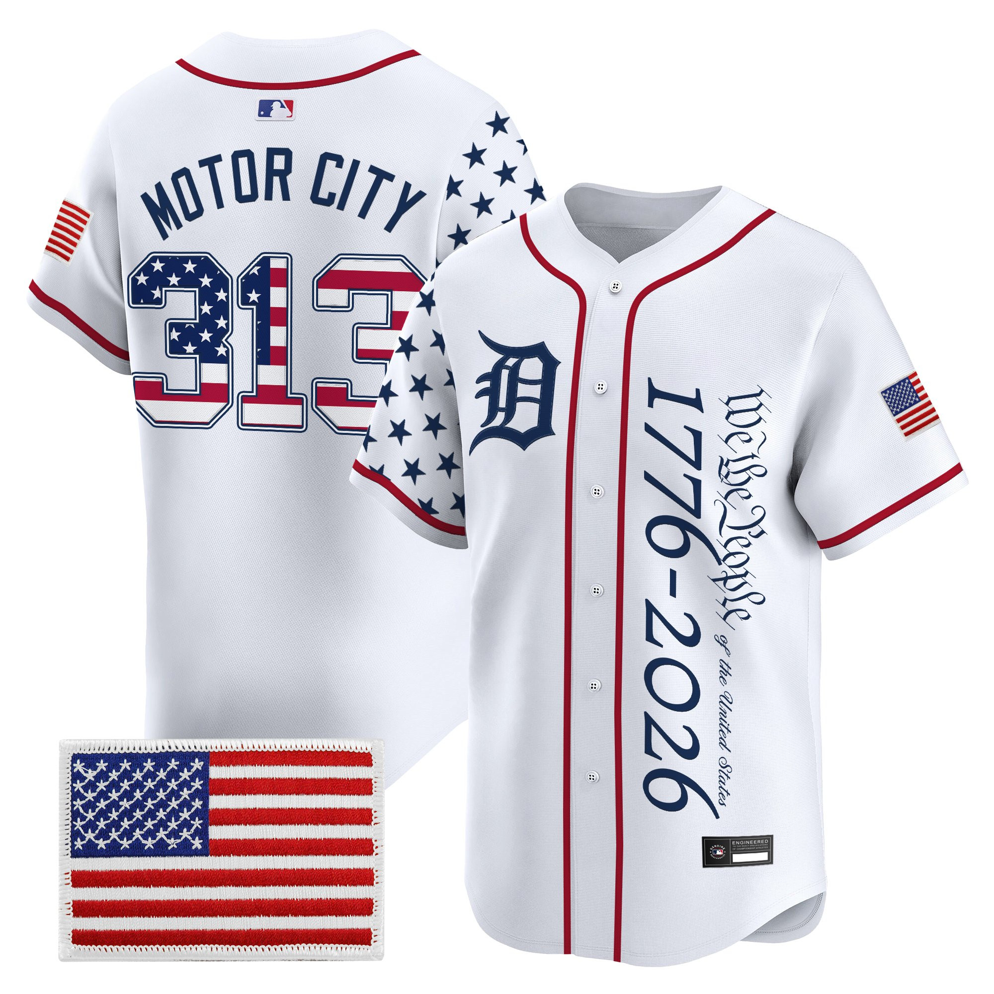 Men's Detroit Tigers "America250 Edition" Vapor Premier Limited Jersey V2 - All Stitched - Image 31