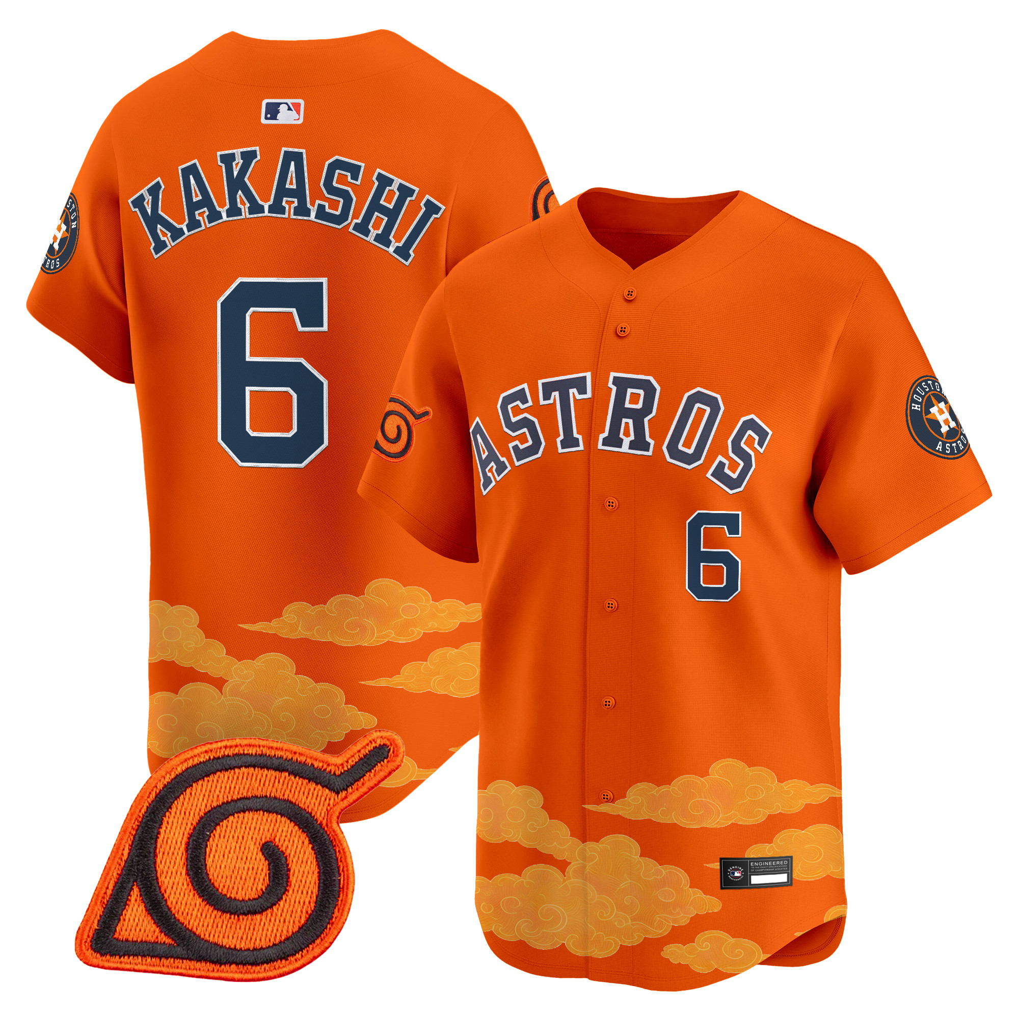Houston Astros x Naruto Vapor Premier Limited Jersey - Stitched - Image 5