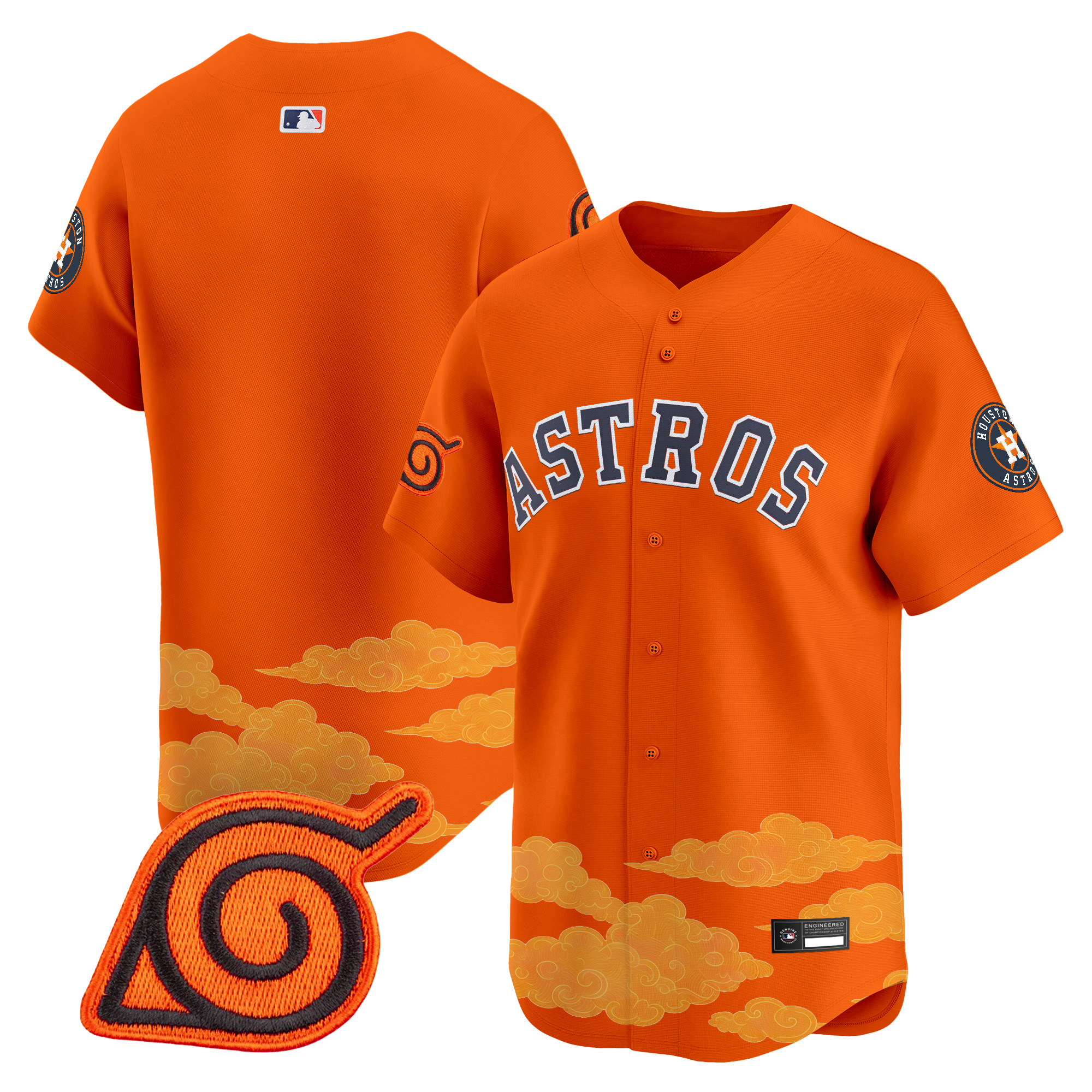 Houston Astros x Naruto Vapor Premier Limited Jersey - Stitched - Image 12