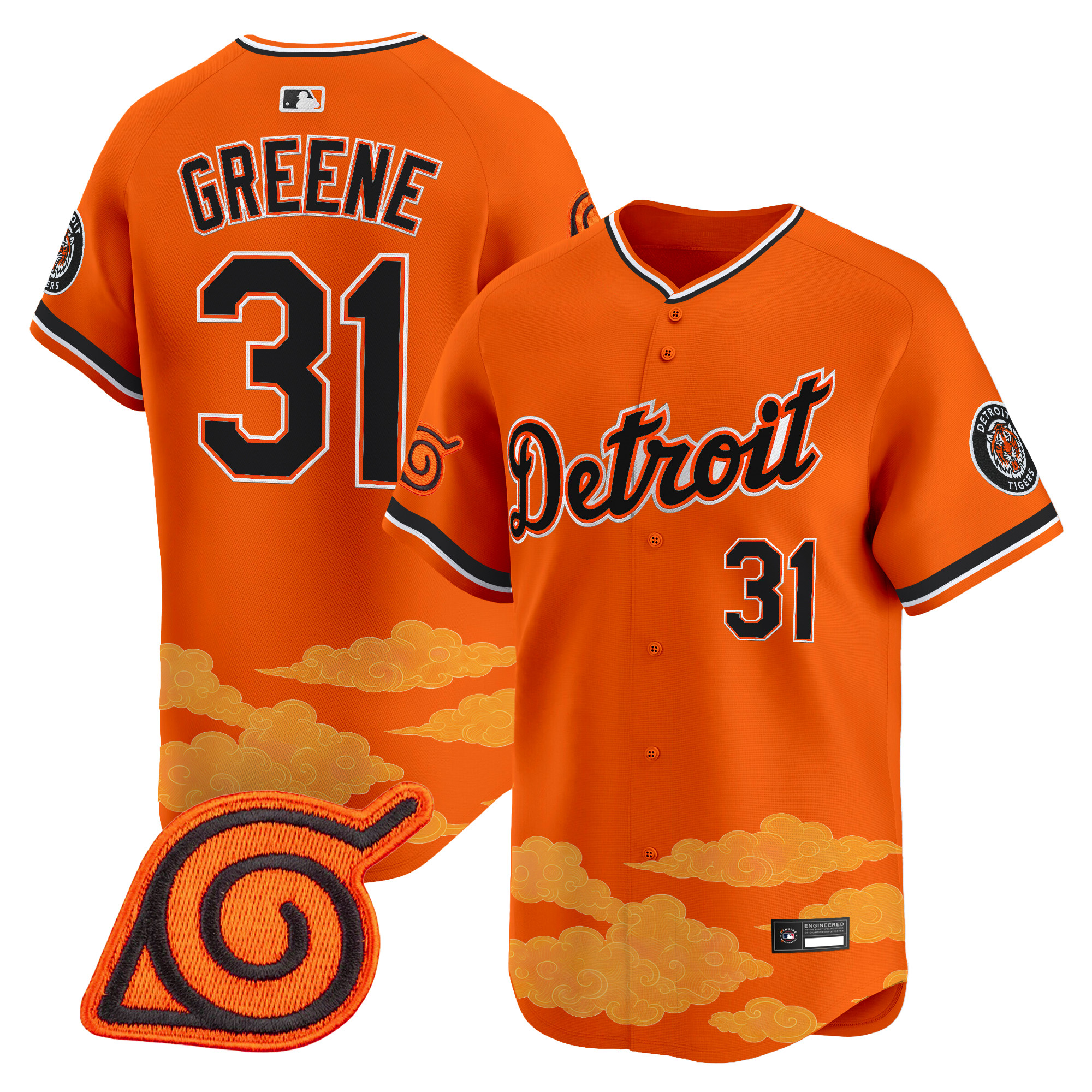 Detroit Tigers x Naruto Vapor Premier Limited Jersey - Stitched - Image 9