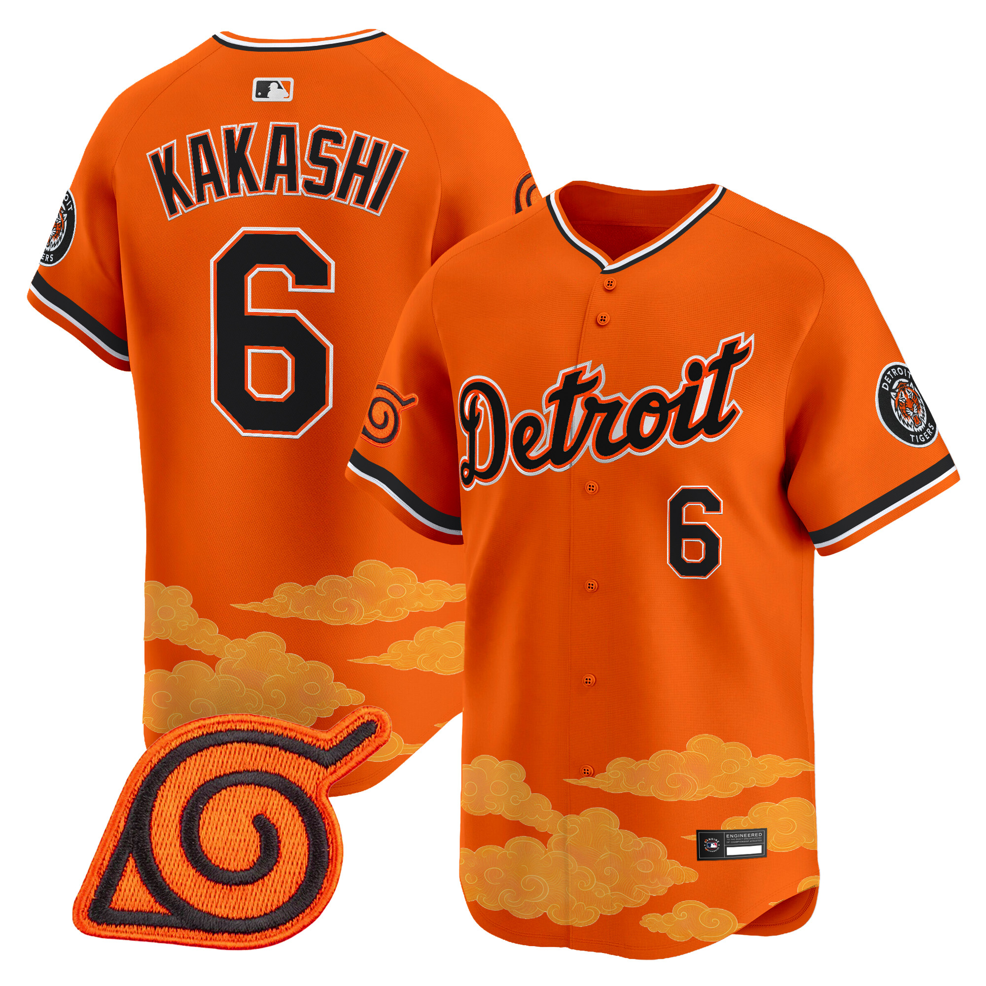 Detroit Tigers x Naruto Vapor Premier Limited Jersey - Stitched - Image 5