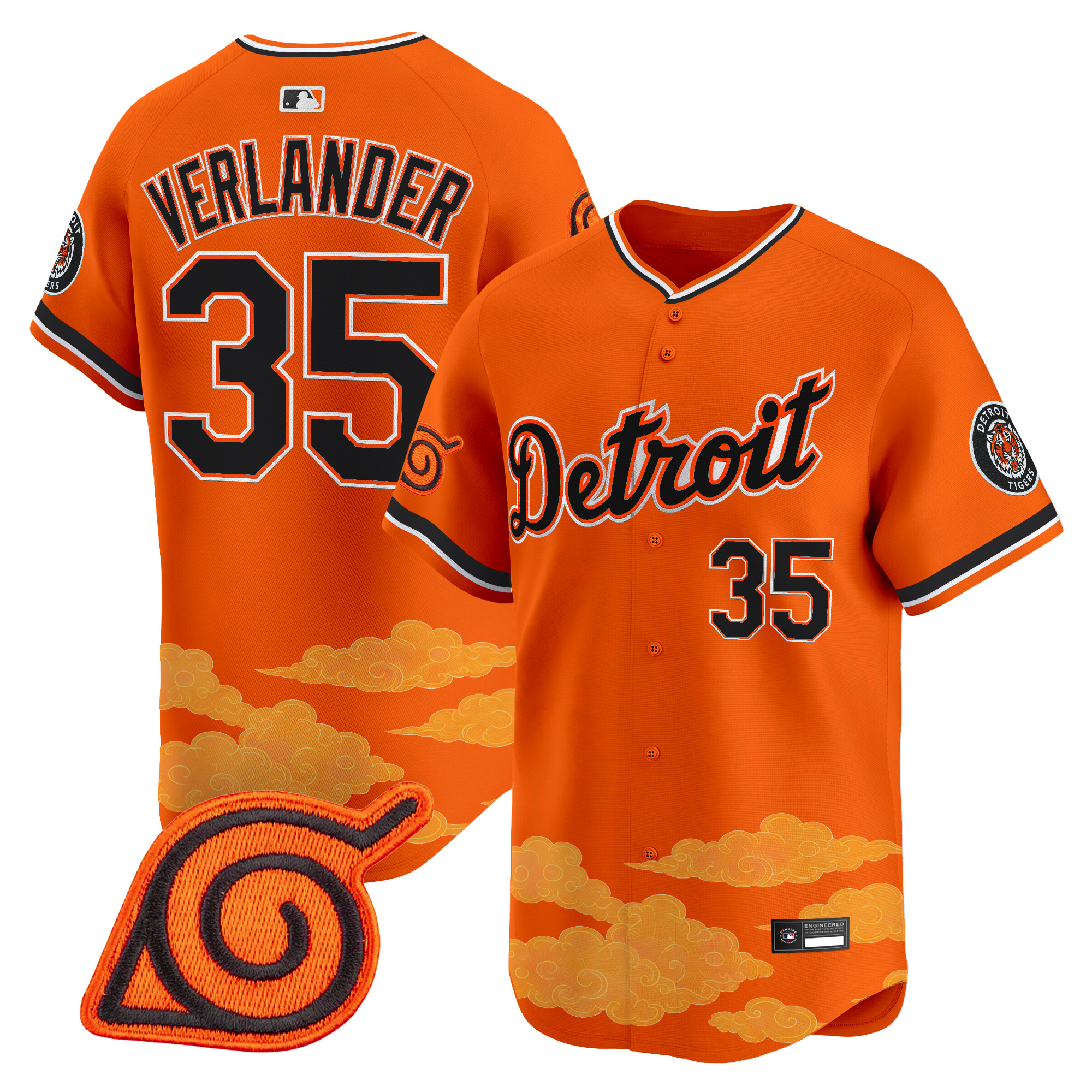 Detroit Tigers x Naruto Vapor Premier Limited Jersey - Stitched - Image 7
