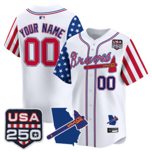 Atlanta Braves "America 250 Edition" Vapor Premier Limited Custom Jersey - All Stitched