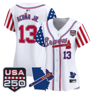 Women's Atlanta Braves "America 250 Edition" Vapor Premier Limited Jersey - All Stitched