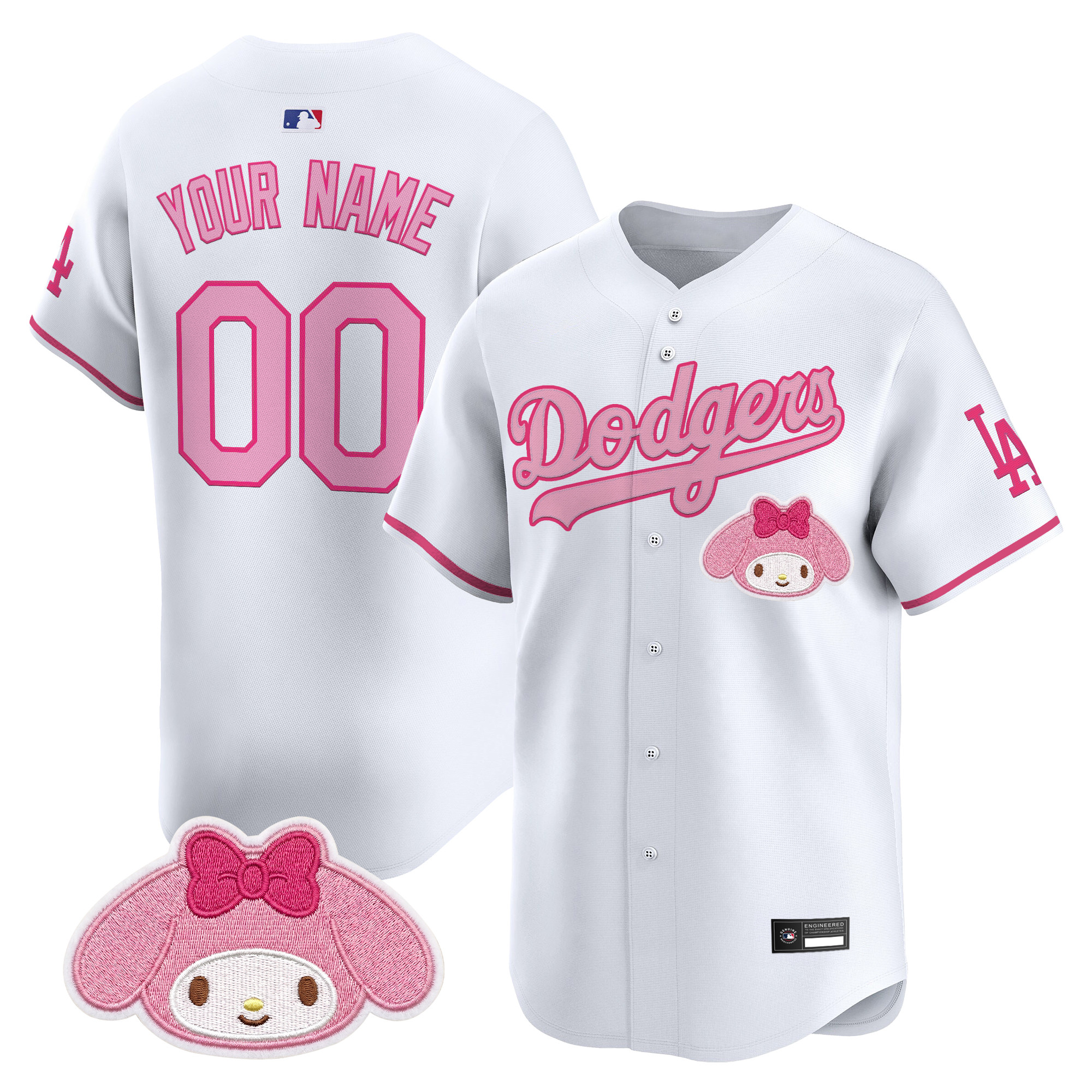 Los Angeles Dodgers x Sanrio Friends Vapor Premier Limited Custom Jersey - All Stitched - Image 6