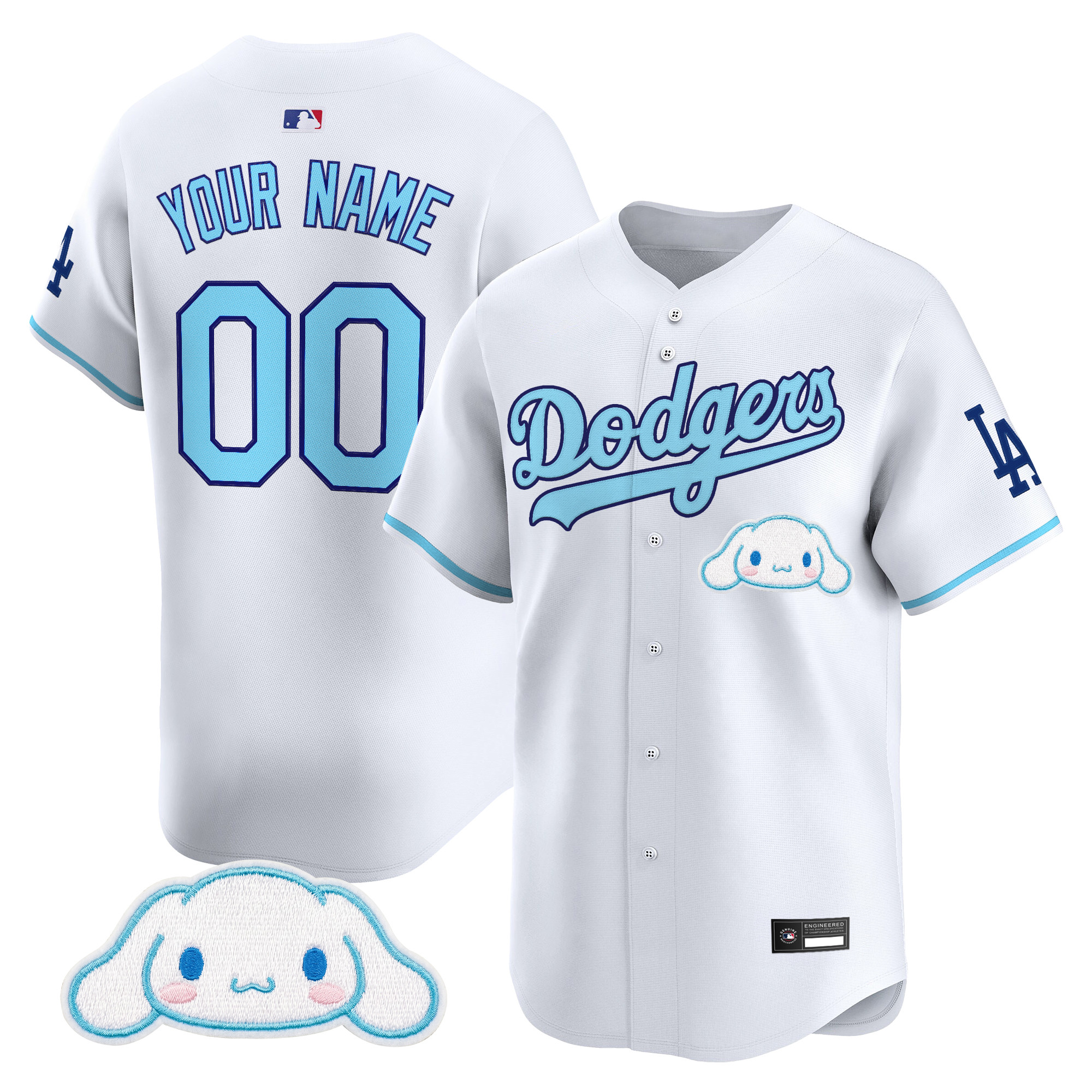 Los Angeles Dodgers x Sanrio Friends Vapor Premier Limited Custom Jersey - All Stitched - Image 2
