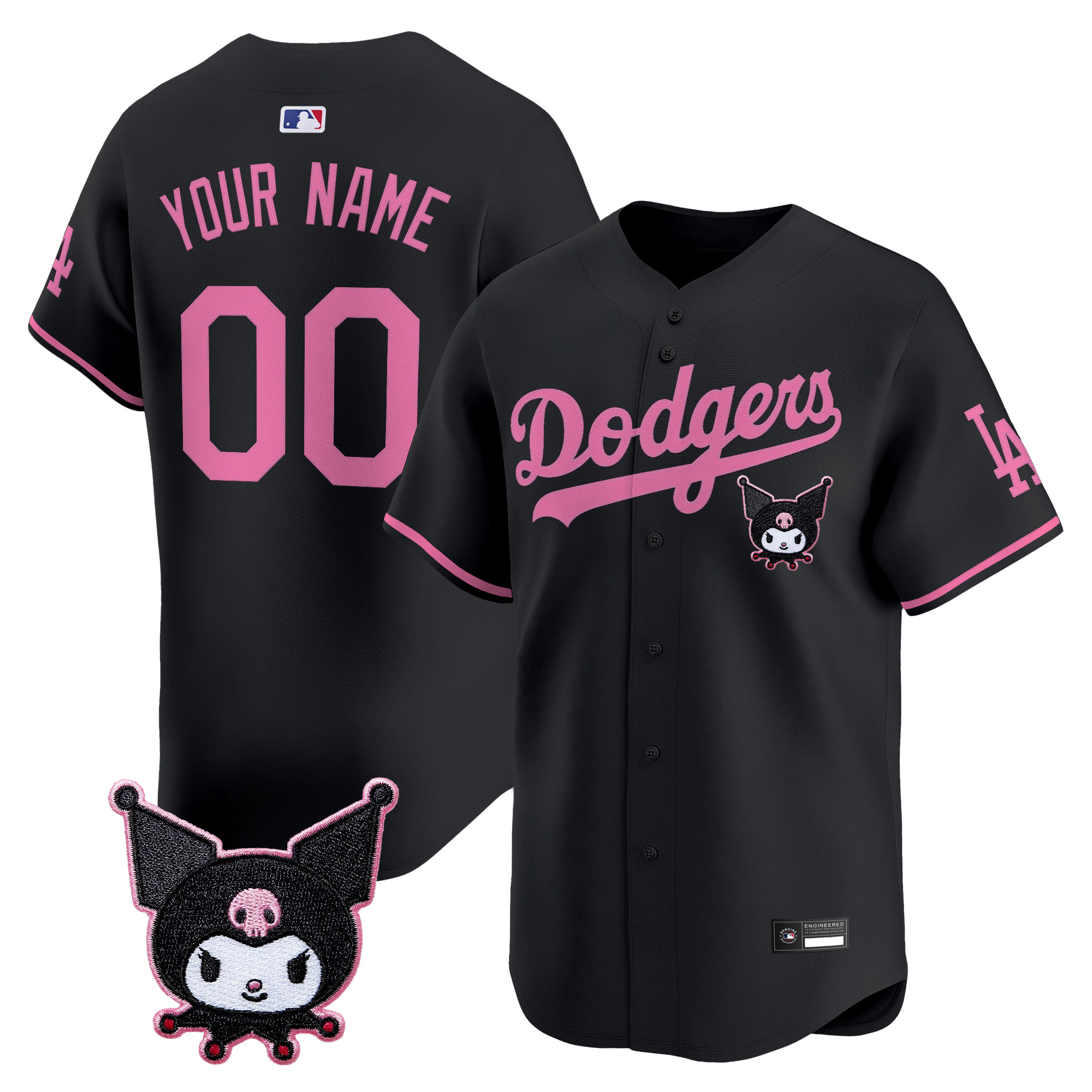 Los Angeles Dodgers x Sanrio Friends Vapor Premier Limited Custom Jersey - All Stitched - Image 4