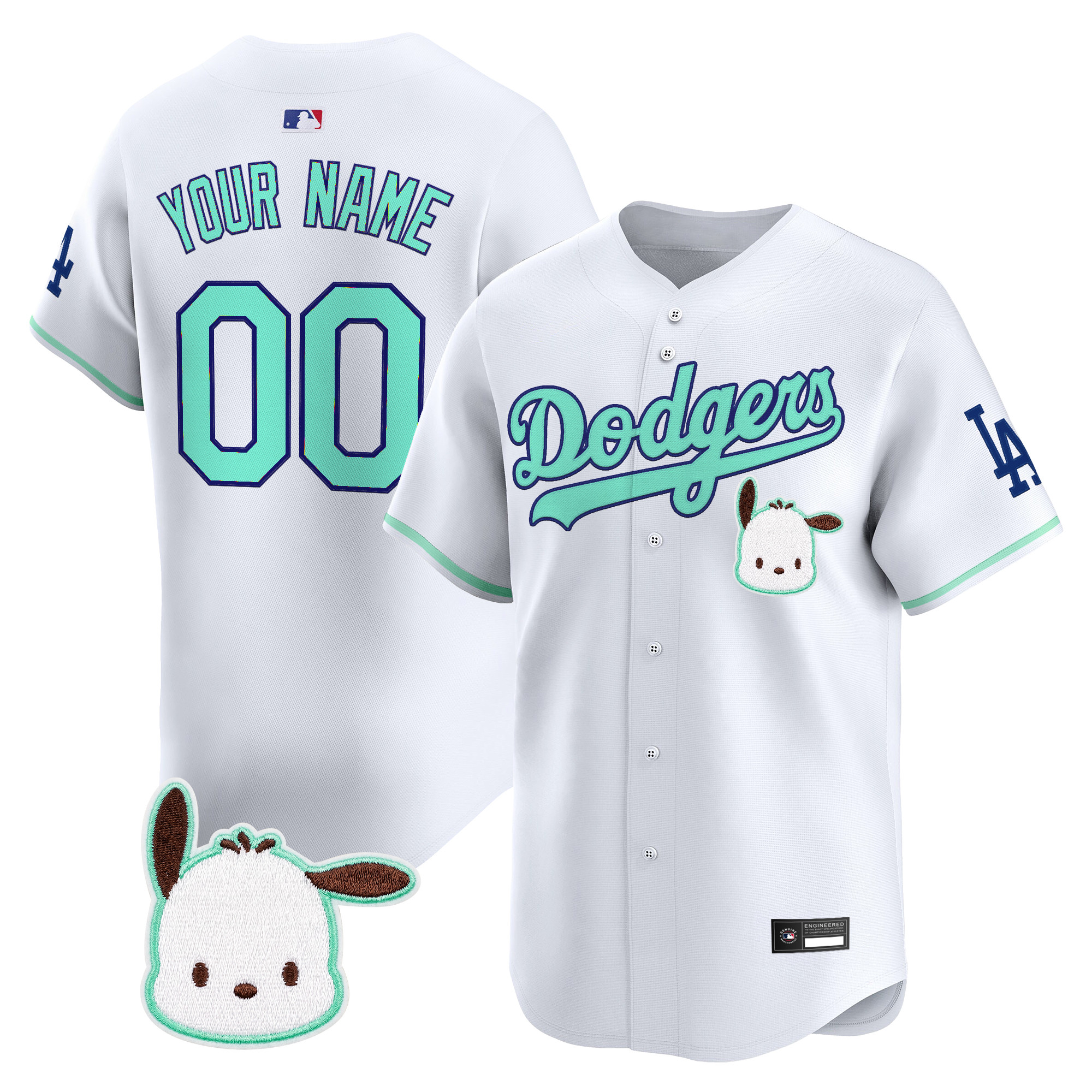 Los Angeles Dodgers x Sanrio Friends Vapor Premier Limited Custom Jersey - All Stitched - Image 3