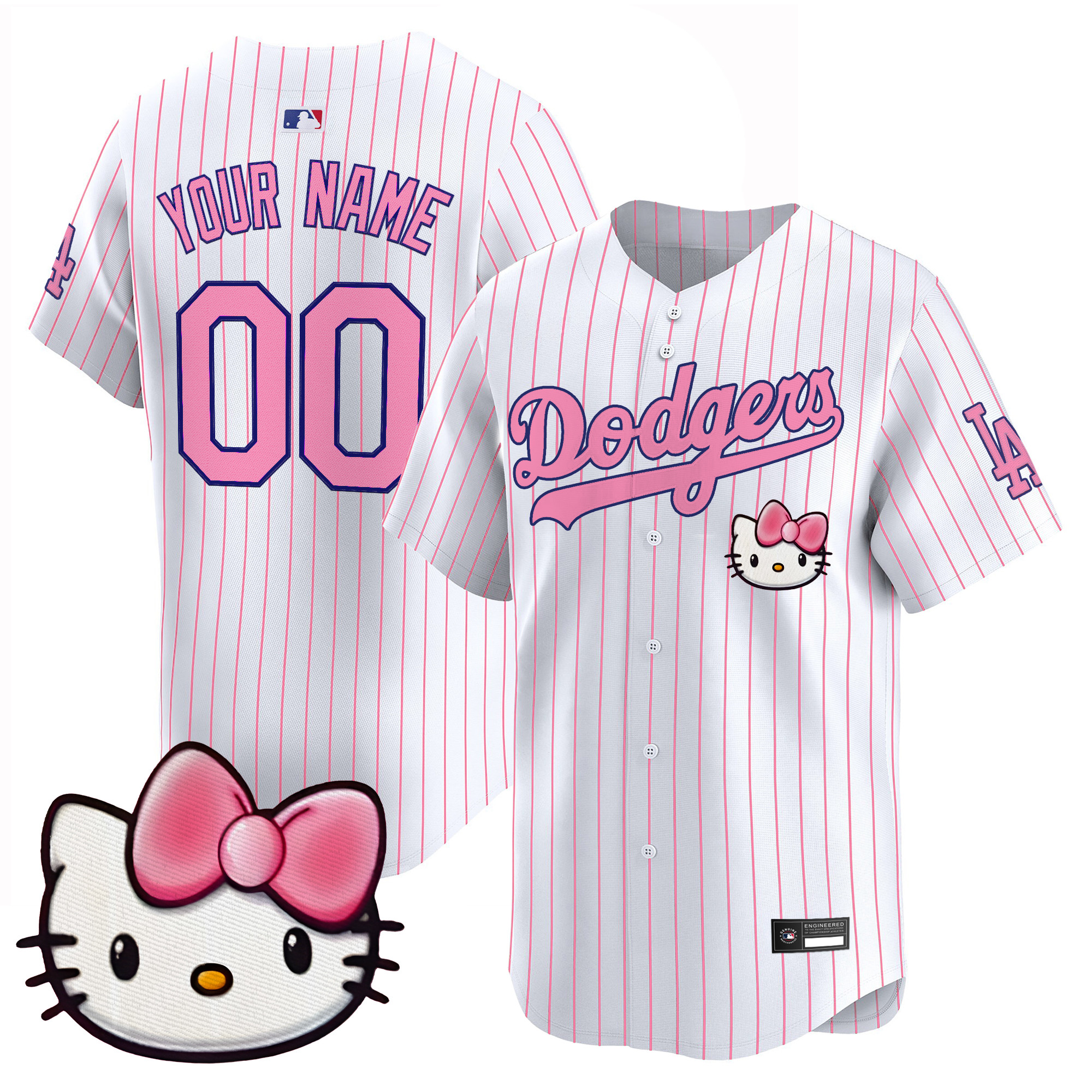 Los Angeles Dodgers x Sanrio Friends Vapor Premier Limited Custom Jersey - All Stitched - Image 5