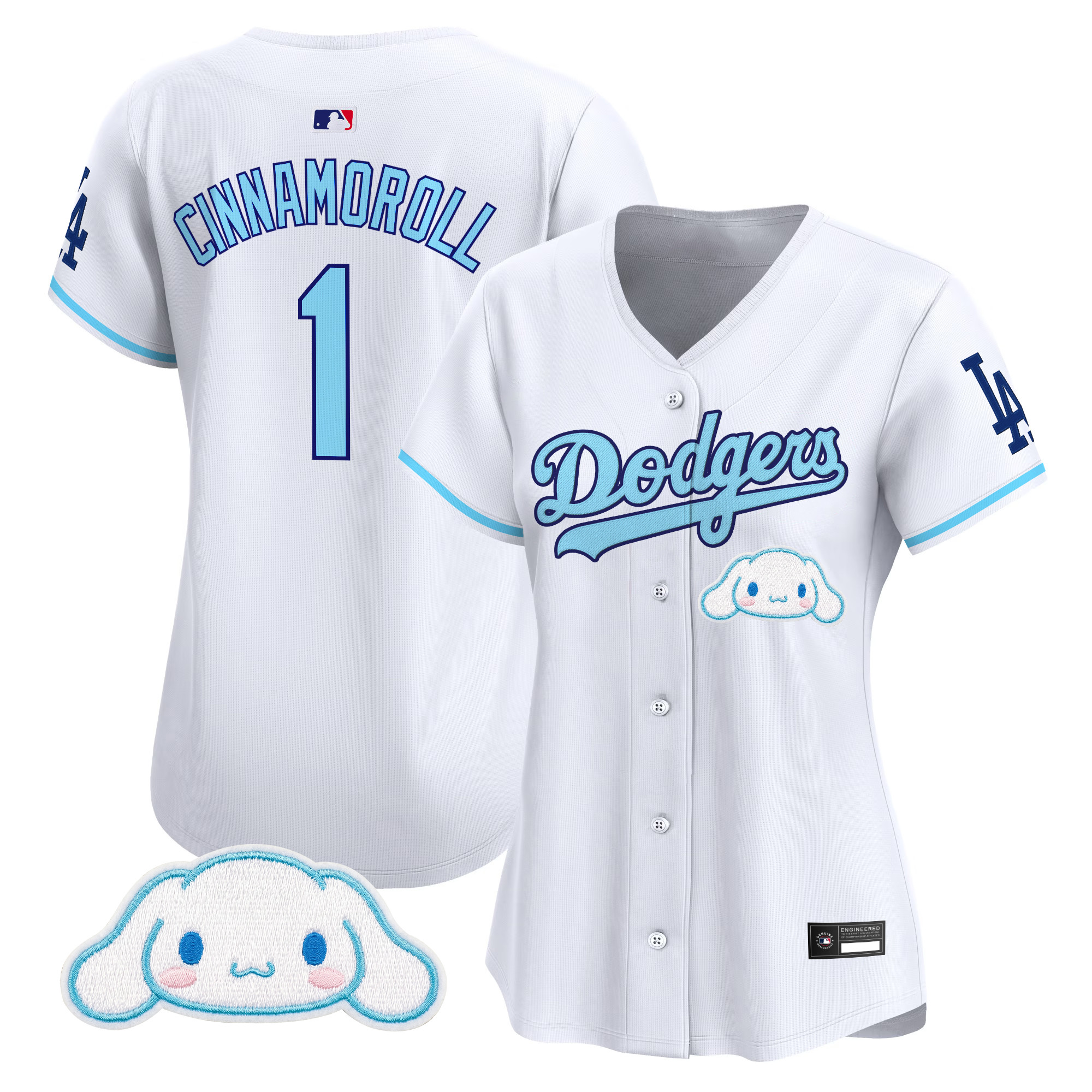 Los Angeles Dodgers x Cinnamoroll Vapor Premier Limited Jersey - All Stitched - Image 14