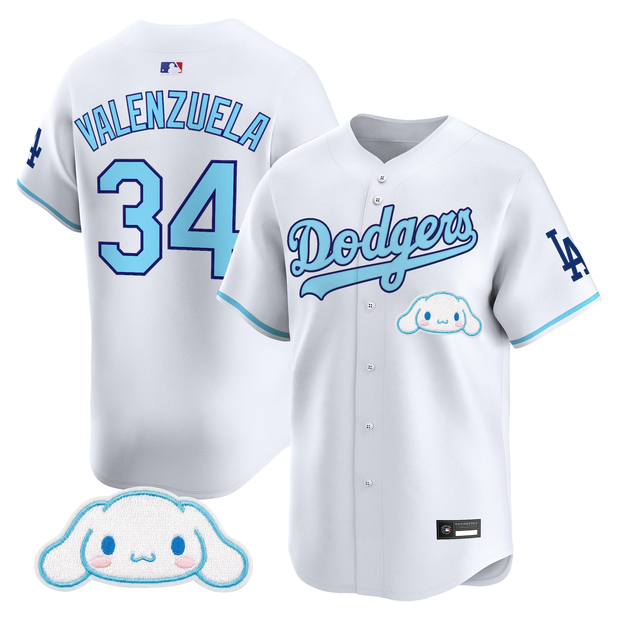Los Angeles Dodgers x Cinnamoroll Vapor Premier Limited Jersey - All Stitched - Image 5