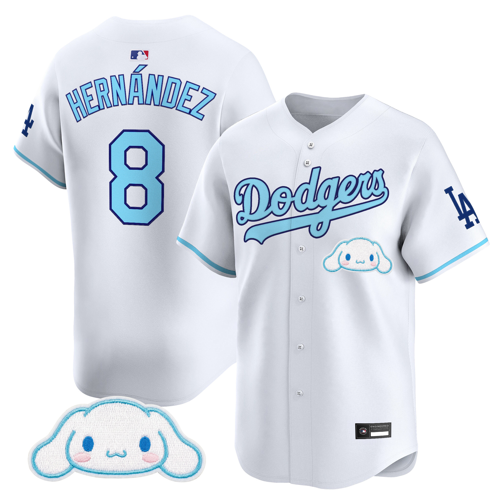 Los Angeles Dodgers x Cinnamoroll Vapor Premier Limited Jersey - All Stitched - Image 10