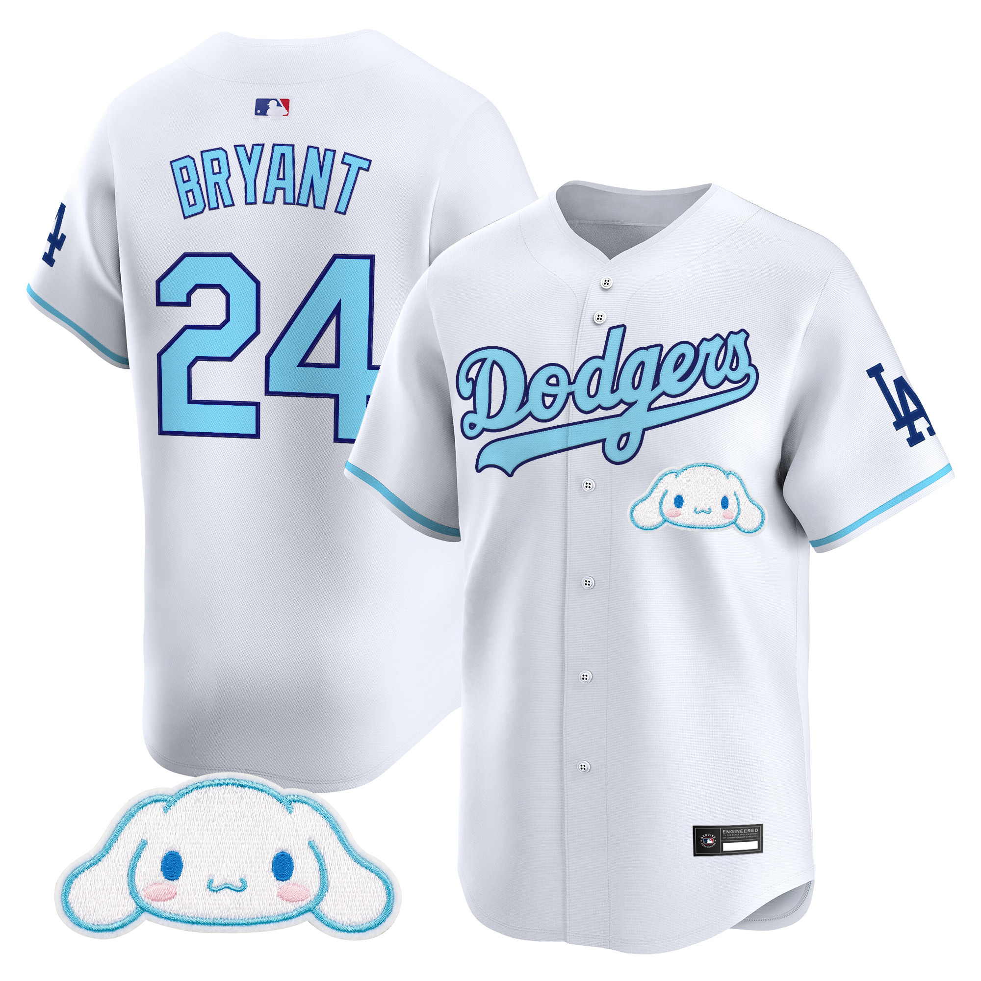 Los Angeles Dodgers x Cinnamoroll Vapor Premier Limited Jersey - All Stitched - Image 8