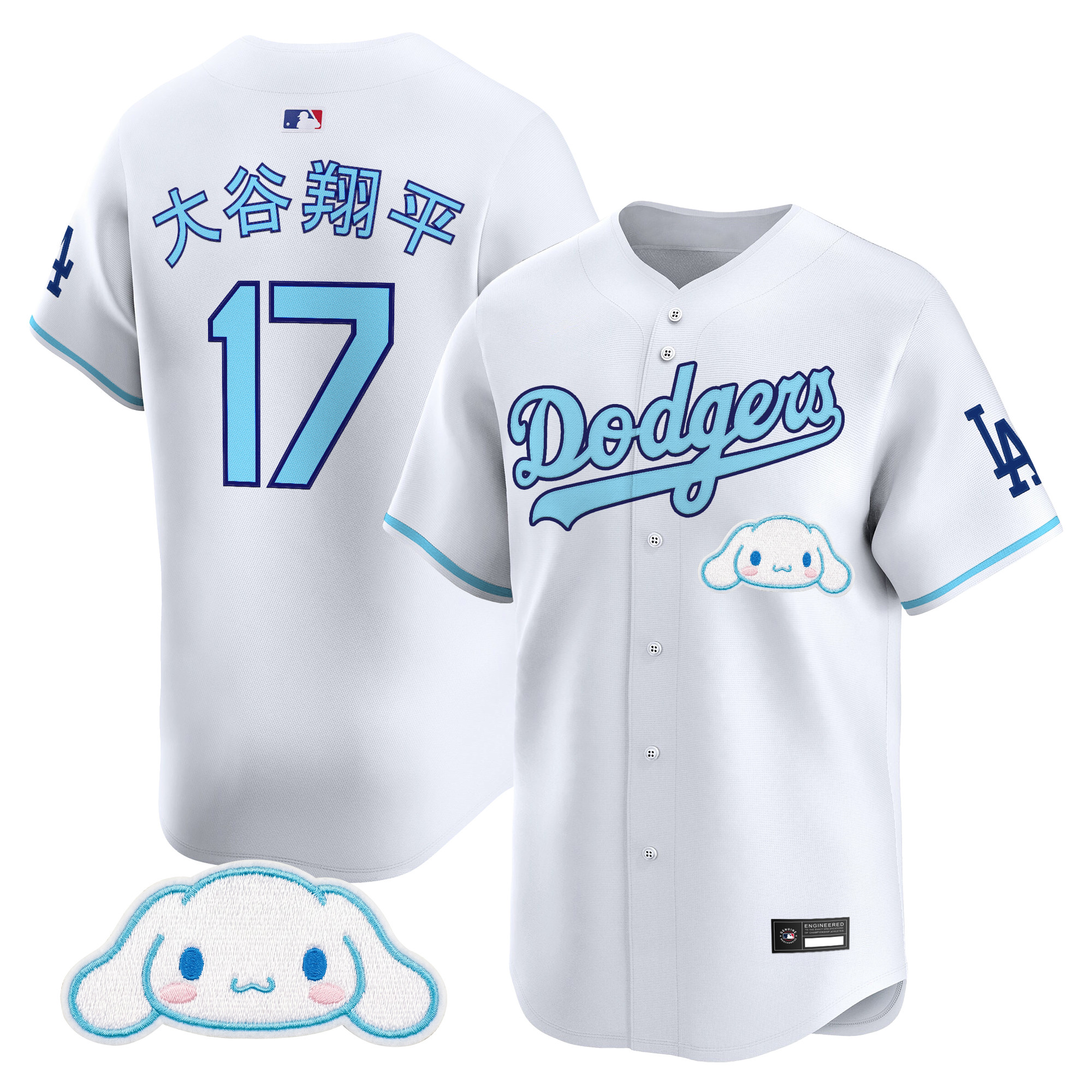 Los Angeles Dodgers x Cinnamoroll Vapor Premier Limited Jersey - All Stitched - Image 11