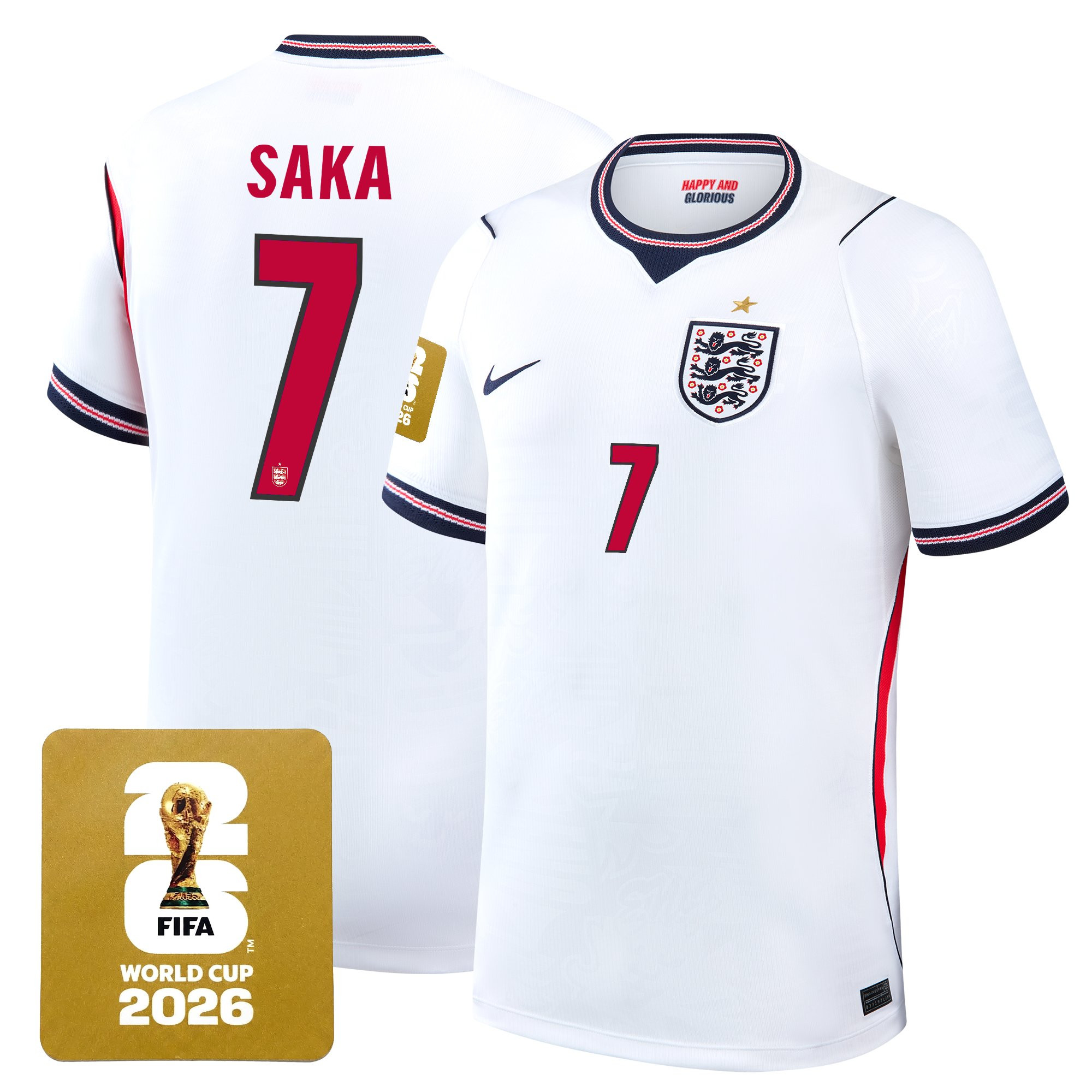 Men's England 2026 World Cup National Team Jersey - Image 3