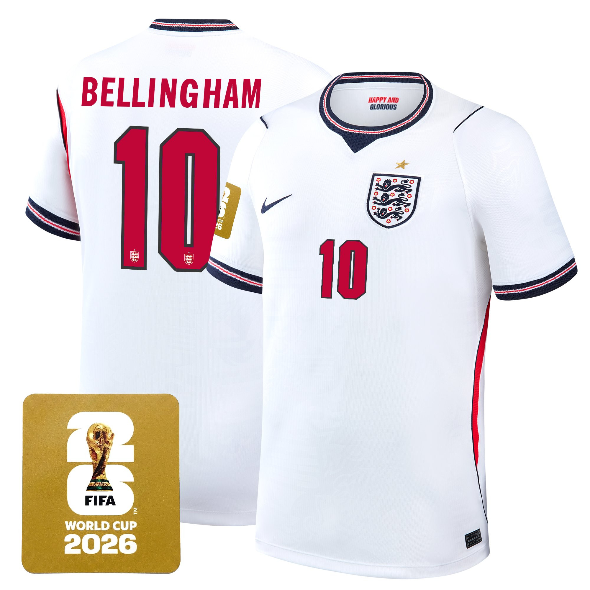 Men's England 2026 World Cup National Team Jersey - Image 2