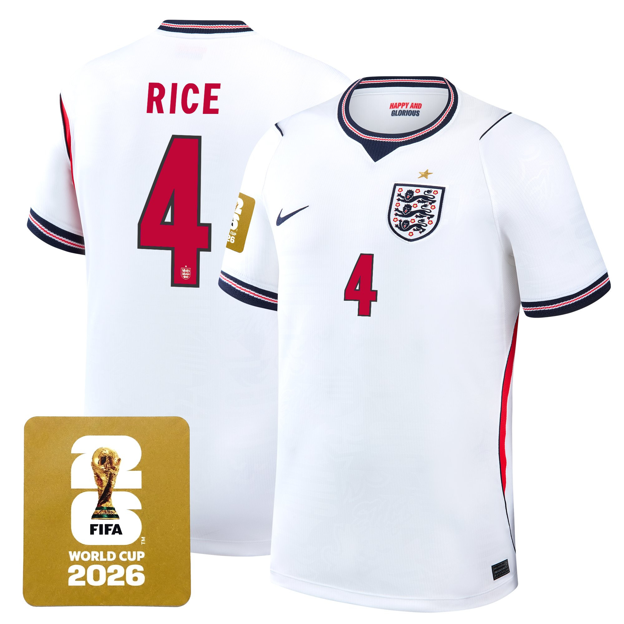 Men's England 2026 World Cup National Team Jersey - Image 4