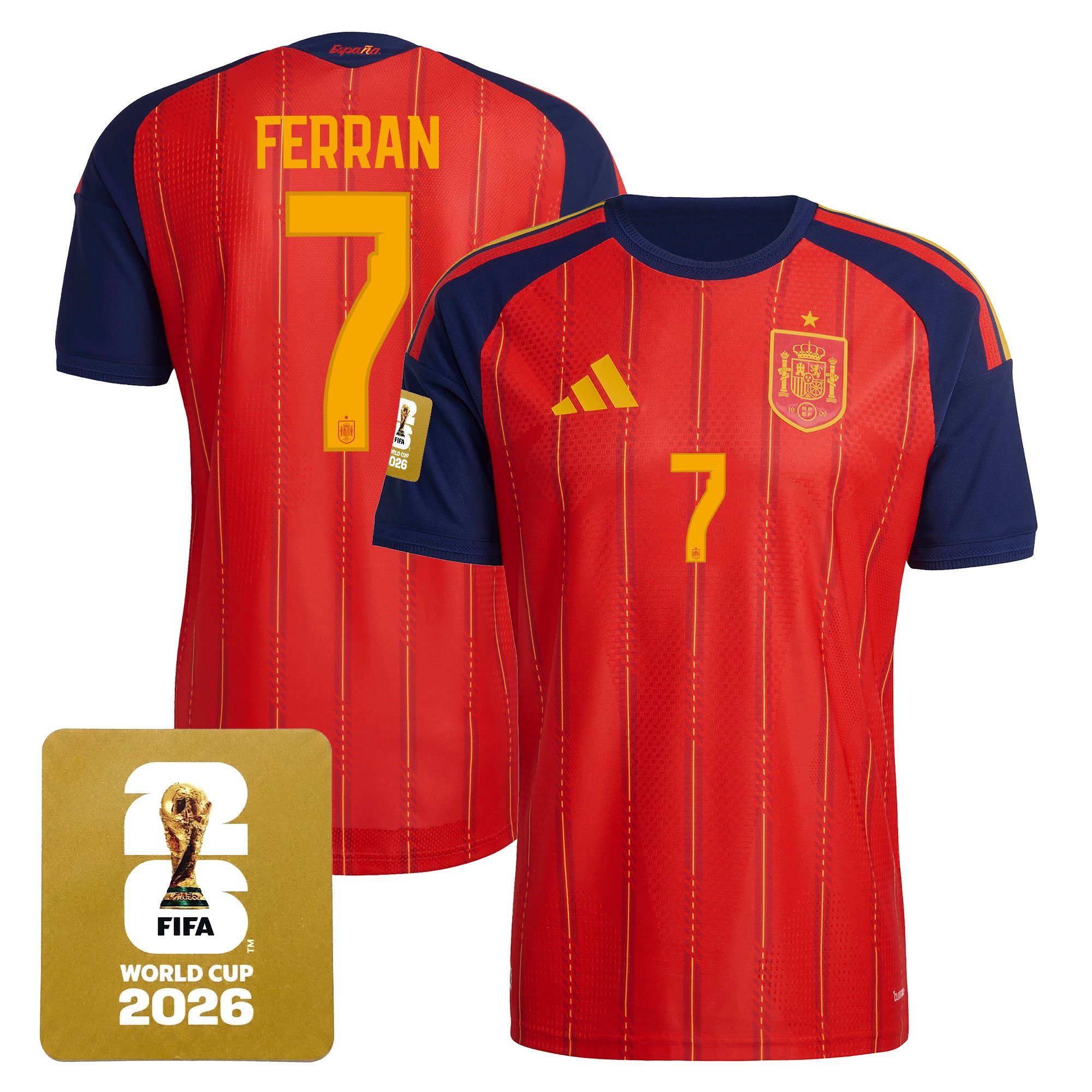 Men's Spain 2026 World Cup National Team Jersey - Image 6