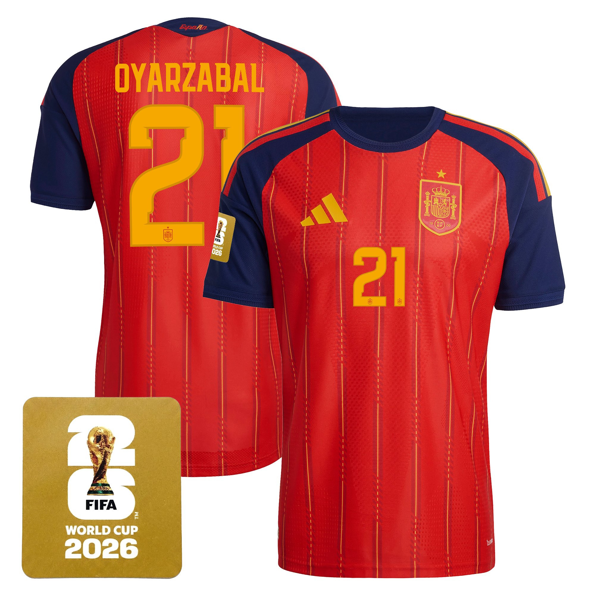 Men's Spain 2026 World Cup National Team Jersey - Image 7