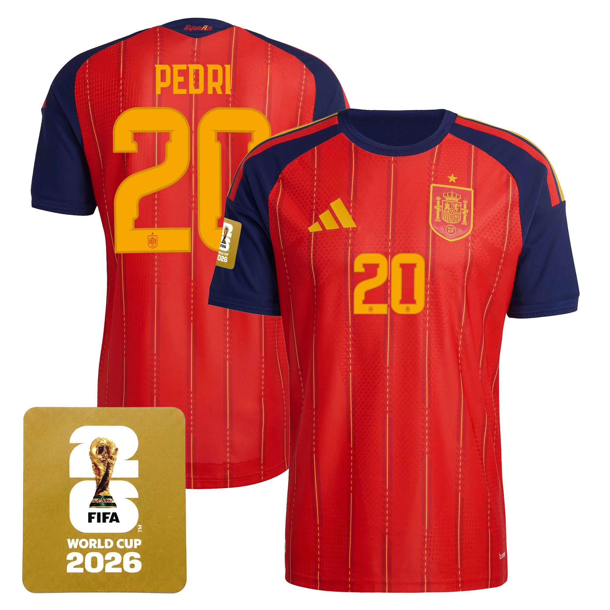 Men's Spain 2026 World Cup National Team Jersey - Image 2