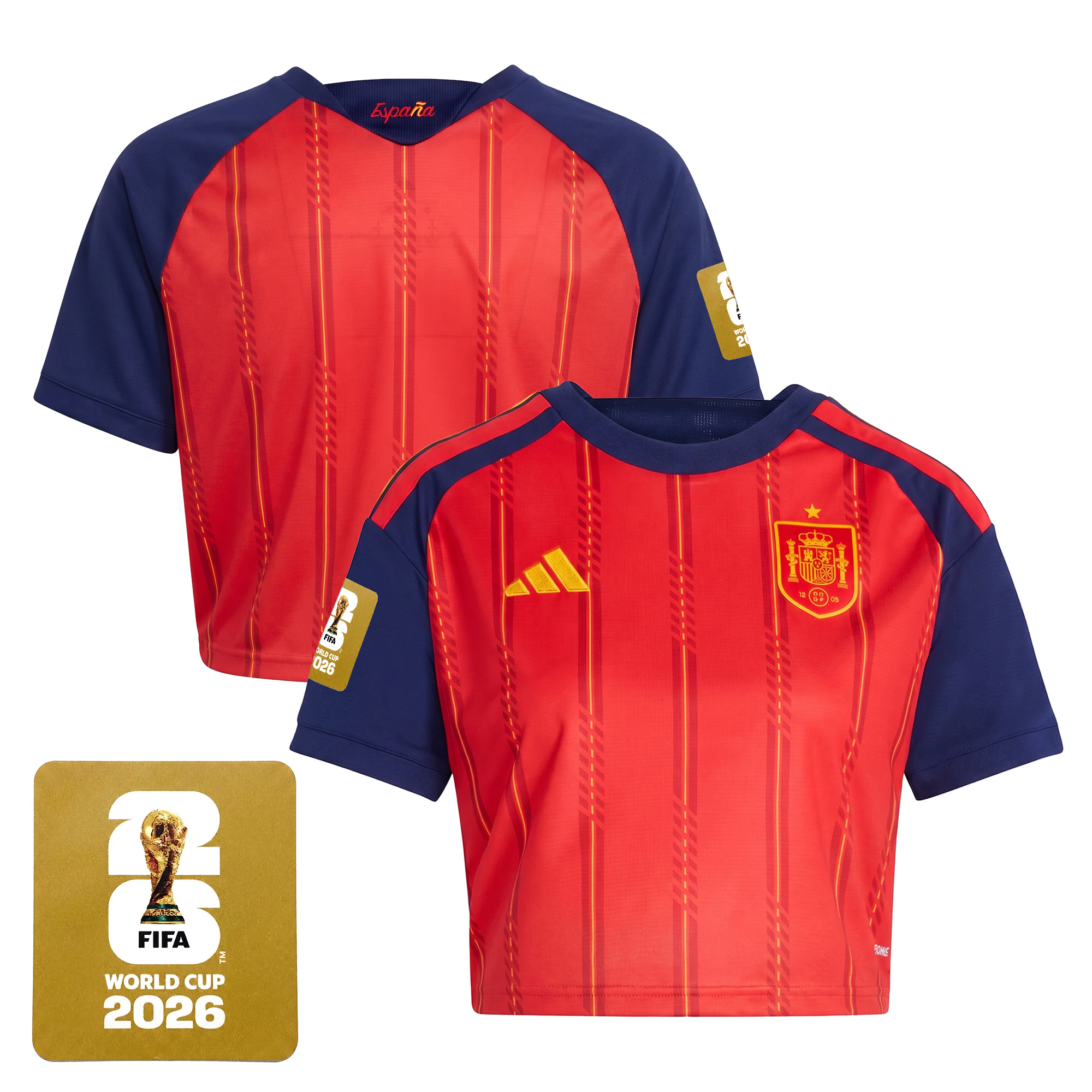 Women's Spain 2026 World Cup Crop Top Jersey - Image 16