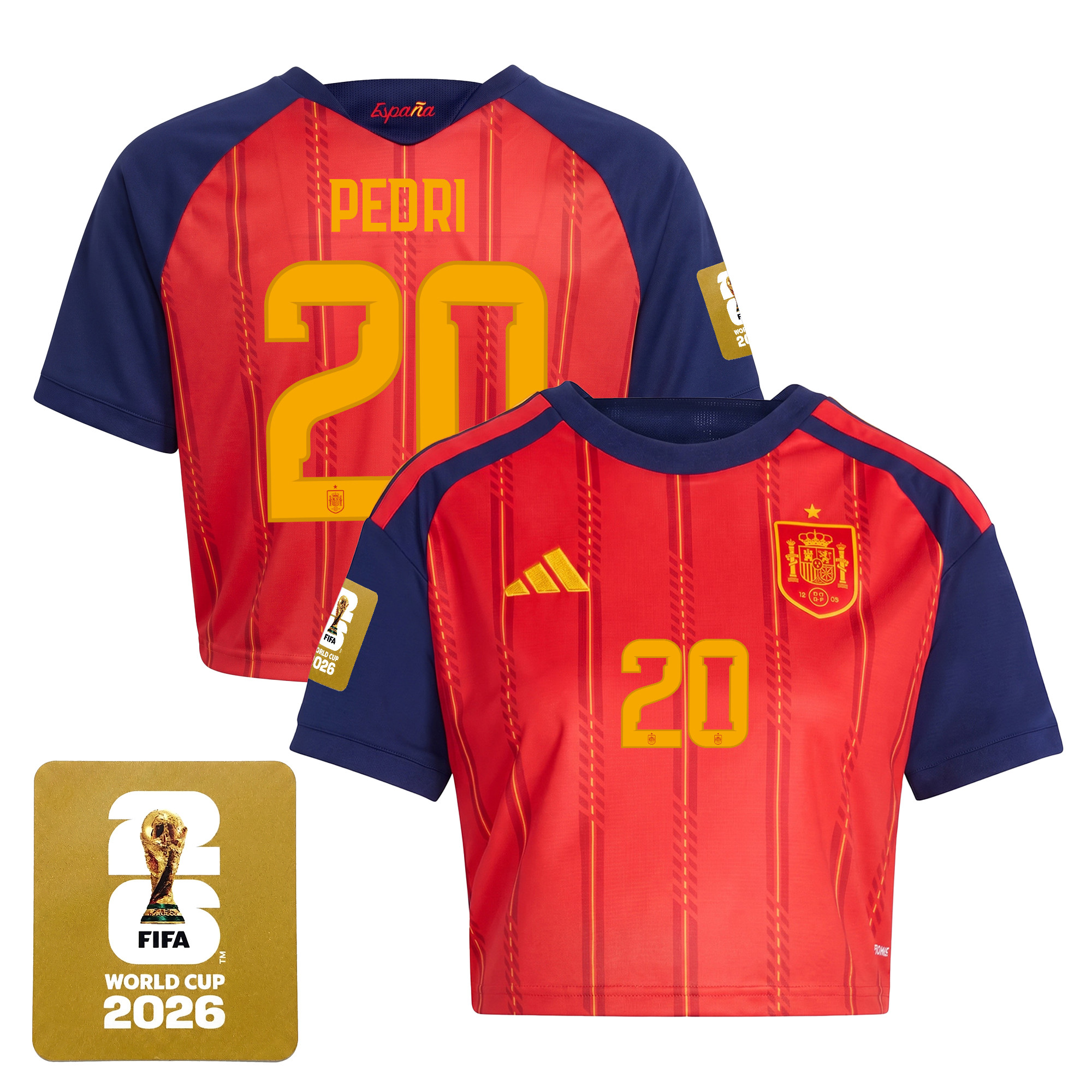 Women's Spain 2026 World Cup Crop Top Jersey - Image 10