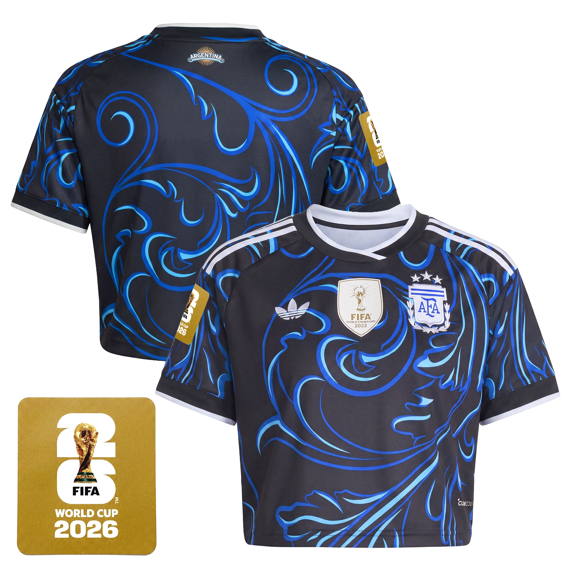 Women's Argentina 2026 World Cup Crop Top Jersey - Image 14
