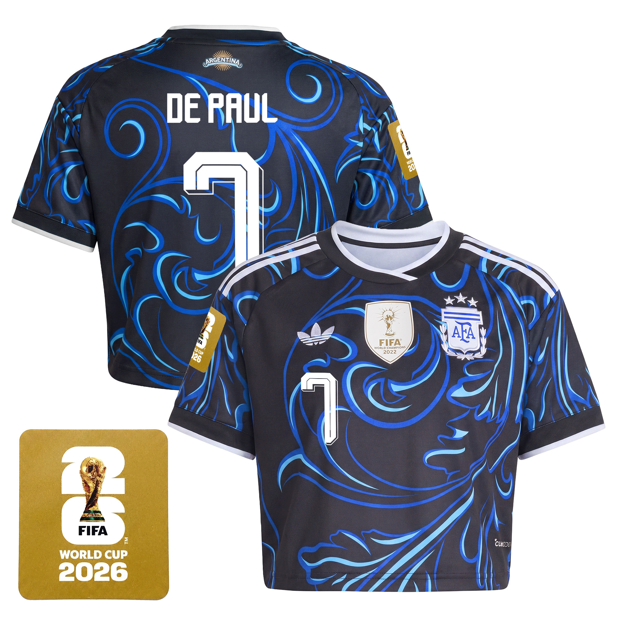 Women's Argentina 2026 World Cup Crop Top Jersey - Image 13