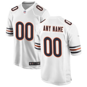 Chicago Bears White Custom Jersey - All Stitched