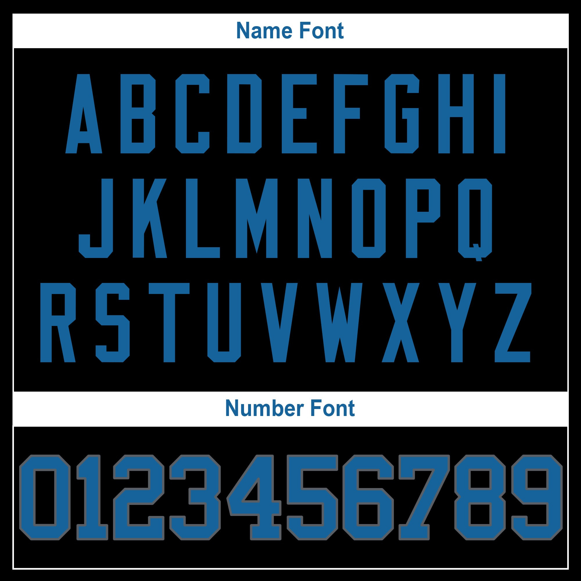 Black Alternate Blue-Gray Authentic Custom Football Jersey - Image 3