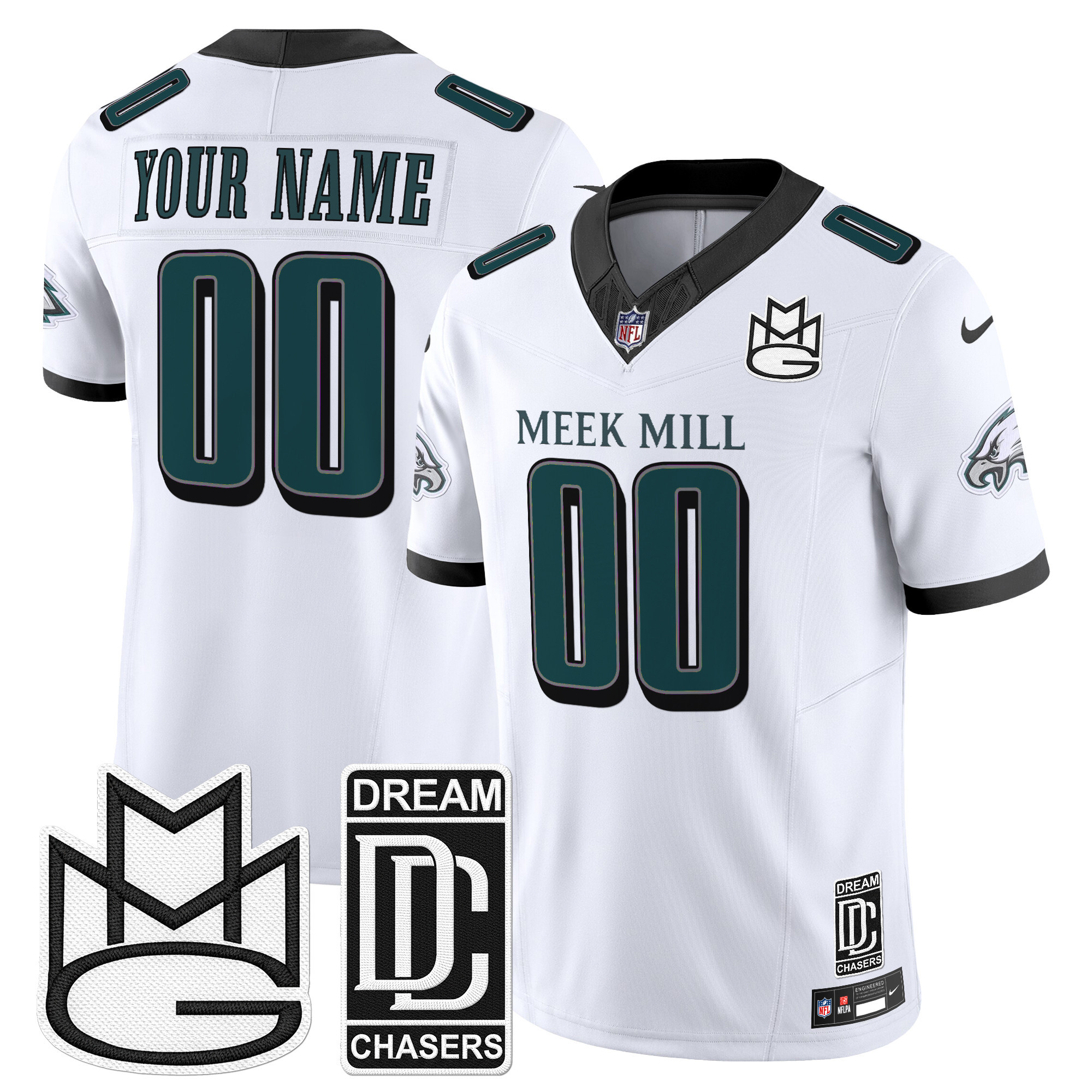 Philadelphia Eagles x Meek Mill Vapor Limited Custom Jersey - All Stitched - Image 4