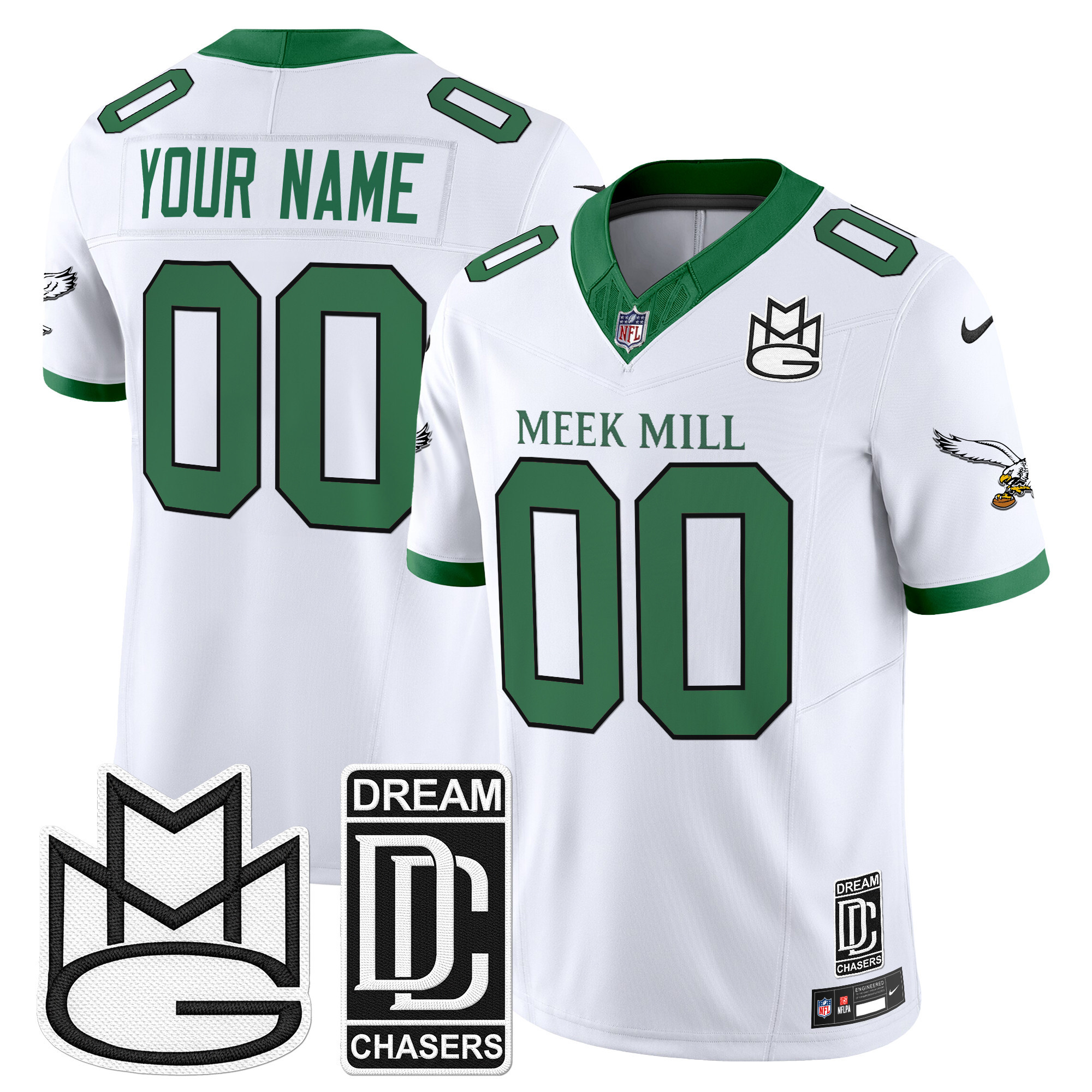 Philadelphia Eagles x Meek Mill Vapor Limited Custom Jersey - All Stitched - Image 2