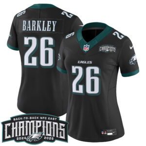 Women's Philadelphia Eagles Back-To-Back 2024-2025 NFC East Division Champions Vapor Limited Jersey - All Stitched