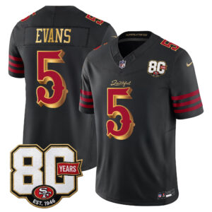 Men's San Francisco 49ers 80th Anniversary Patch Vapor Limited Jersey - Rivalries Edition - All Stitched
