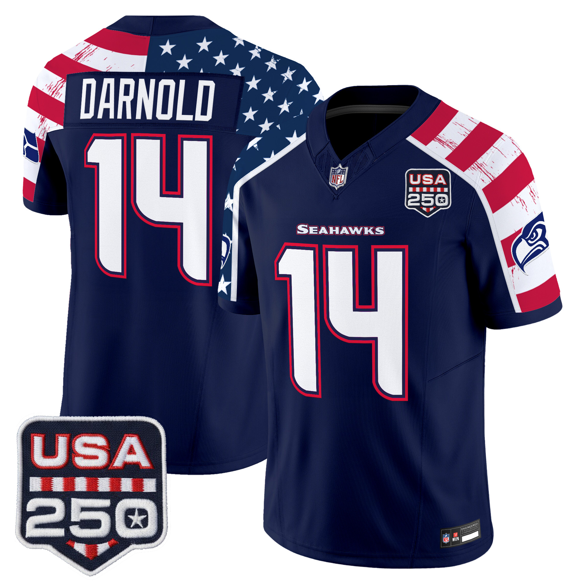 Seattle Seahawks "America 250 Edition" Vapor Limited Jersey V2 - Stitched