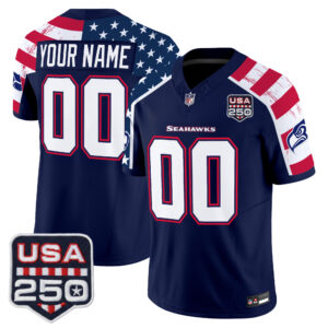 Seattle Seahawks "America 250 Edition" Vapor Limited Custom Jersey V2 - Stitched