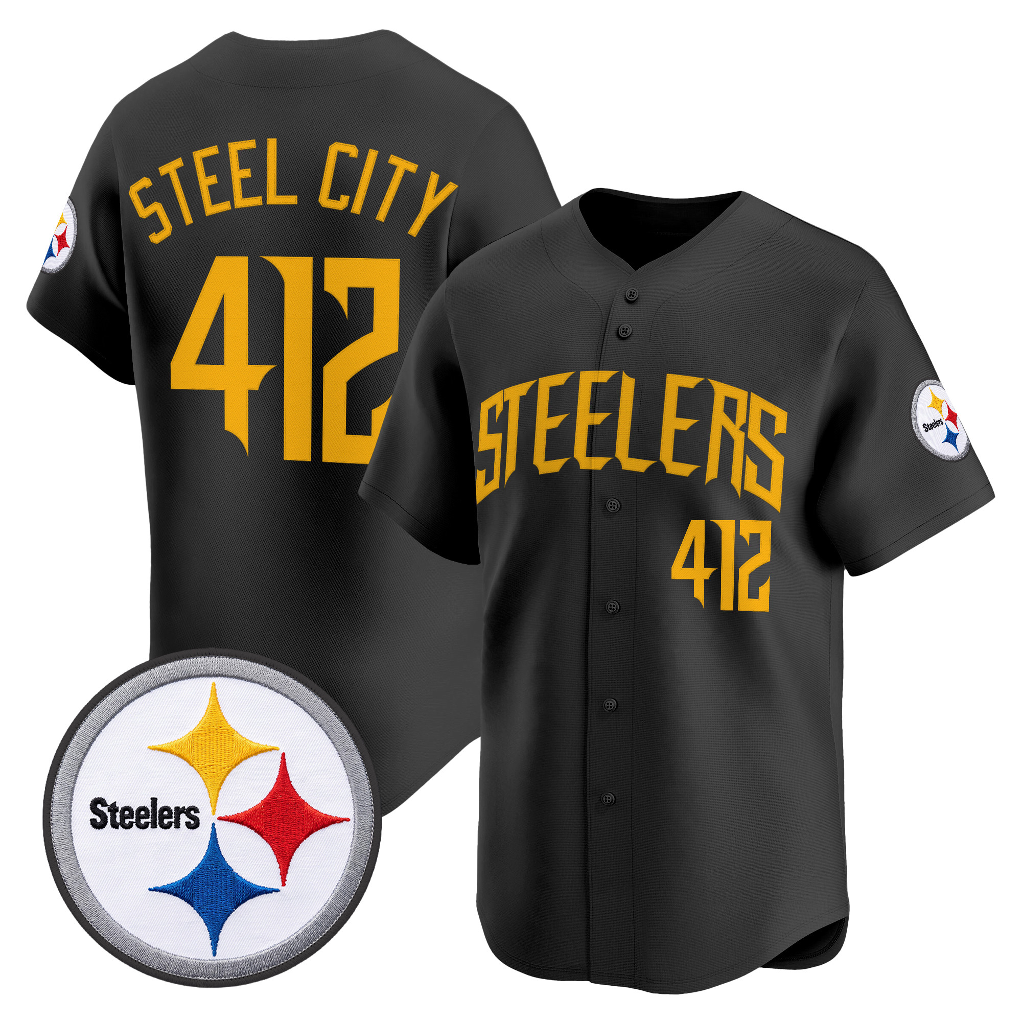 Men's Pittsburgh Steelers 2026 Vapor Baseball Jersey - All Stitched - Image 2