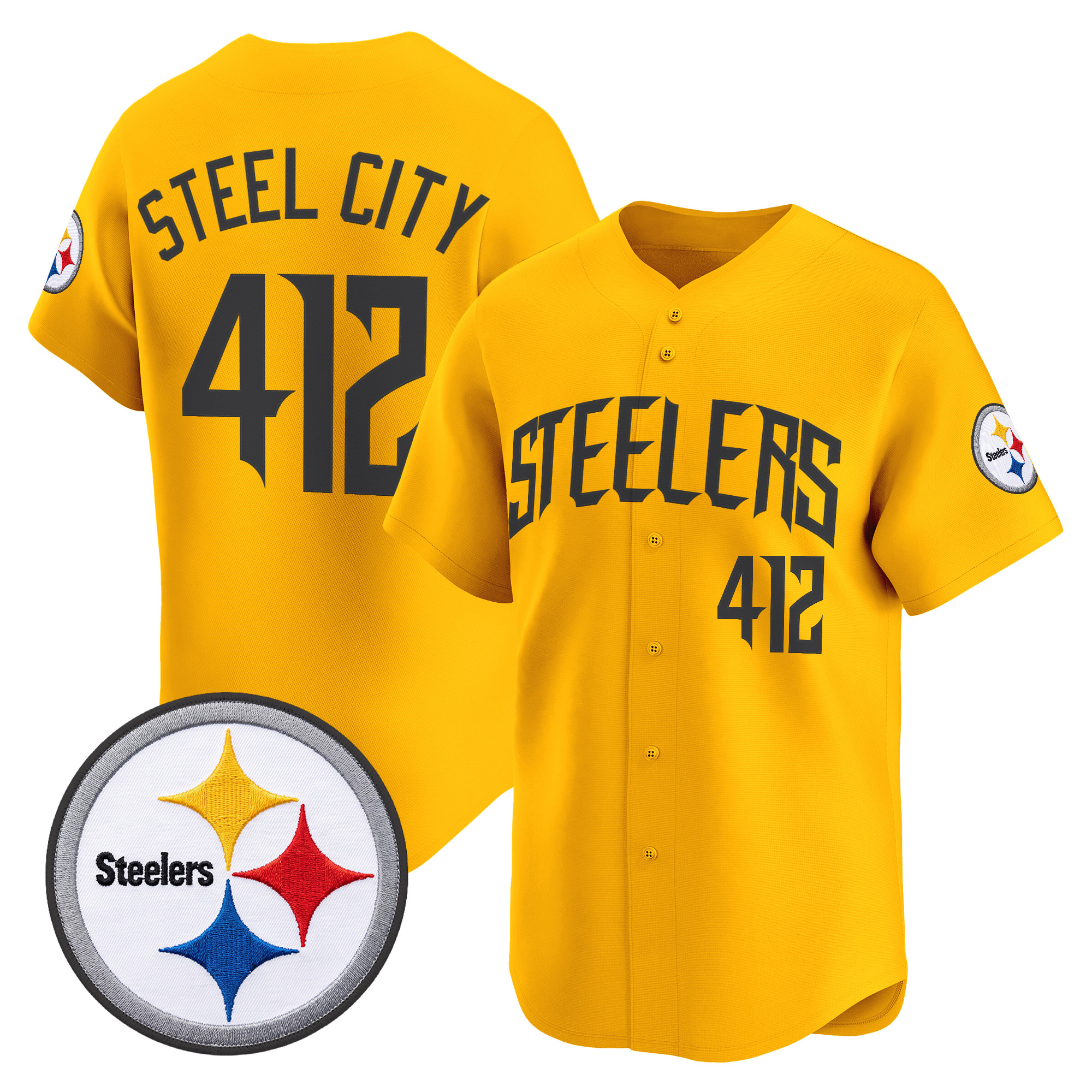Men's Pittsburgh Steelers 2026 Vapor Baseball Jersey - All Stitched - Image 13