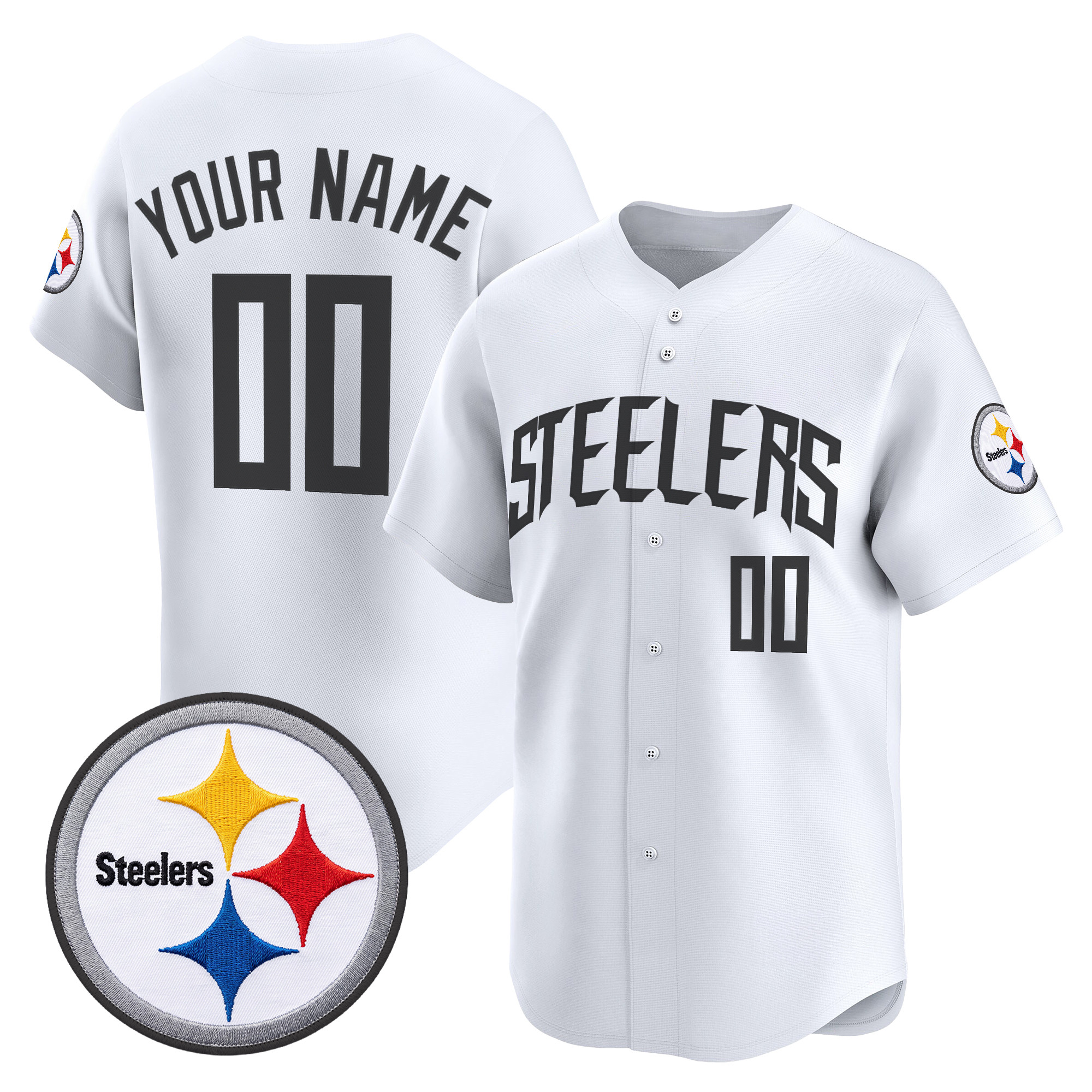 Pittsburgh Steelers 2026 Vapor Baseball Custom Jersey - All Stitched - Image 3