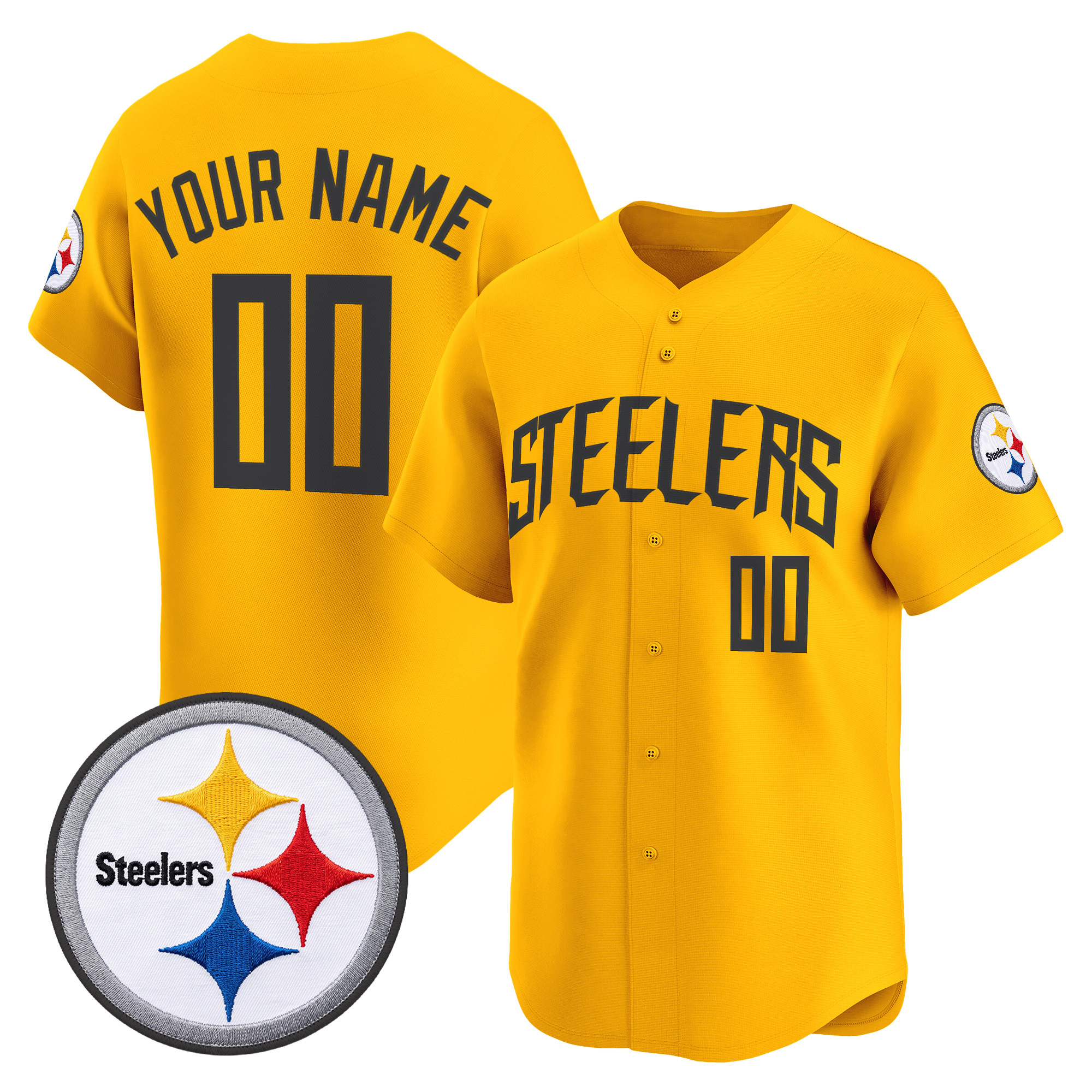 Pittsburgh Steelers 2026 Vapor Baseball Custom Jersey - All Stitched - Image 2